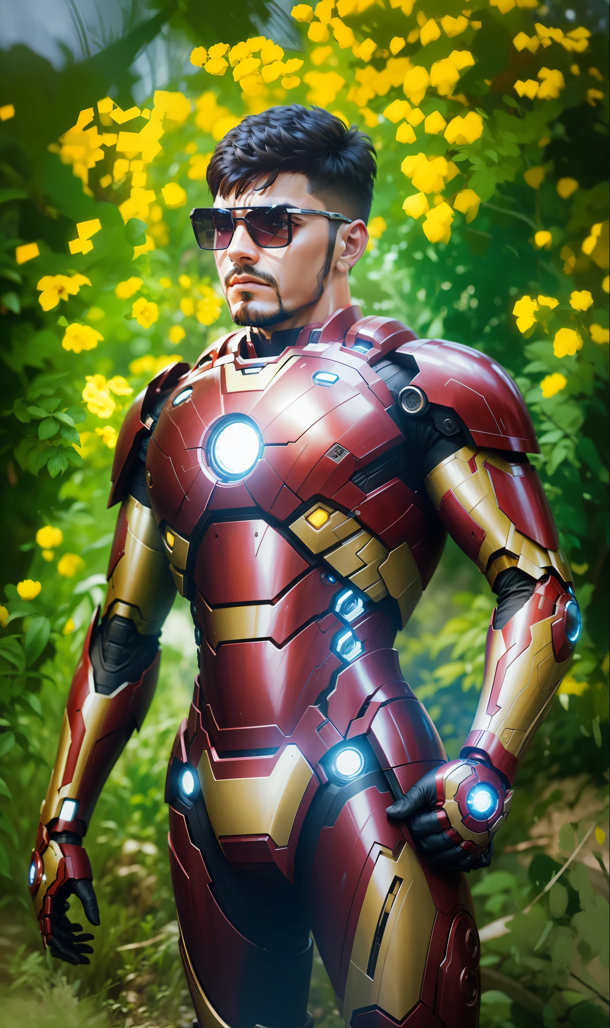Male, iron man armour,boy,mecha-armour,hdr, realistic,high contrast,8k resolution