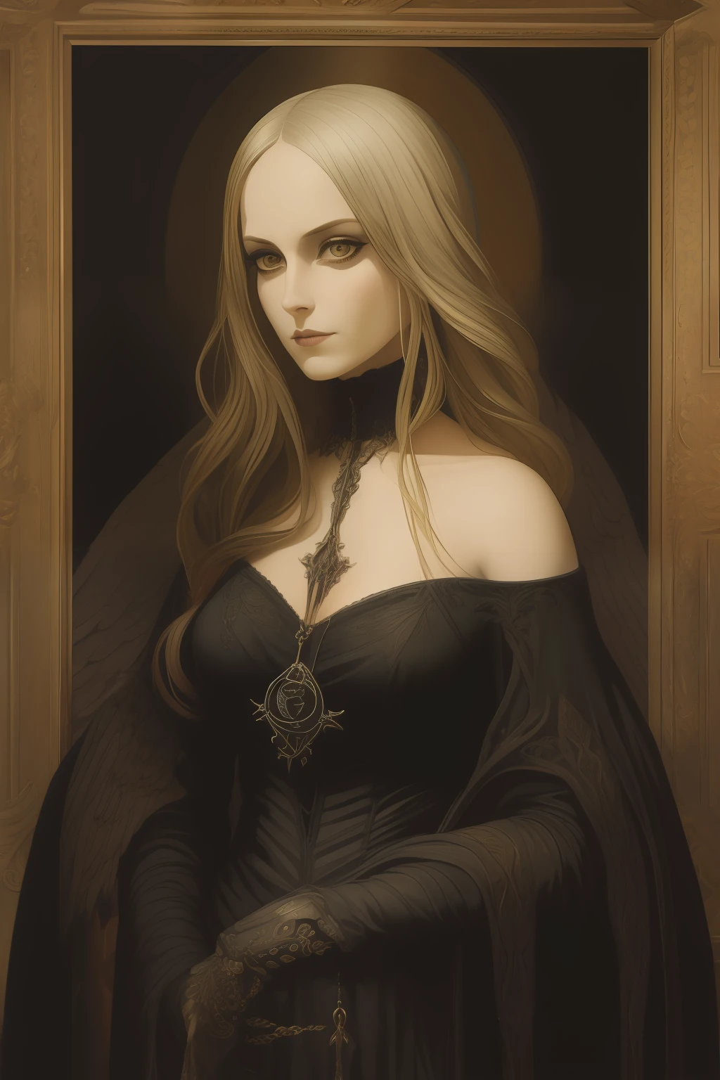 An oil painting of the true evil, in the style of trompe – l’œil illusionistic detail, blink – and – you – miss – it detail, wiccan, lithograph, gothic dark and macabre, romantic goth, gothic dark and ornate