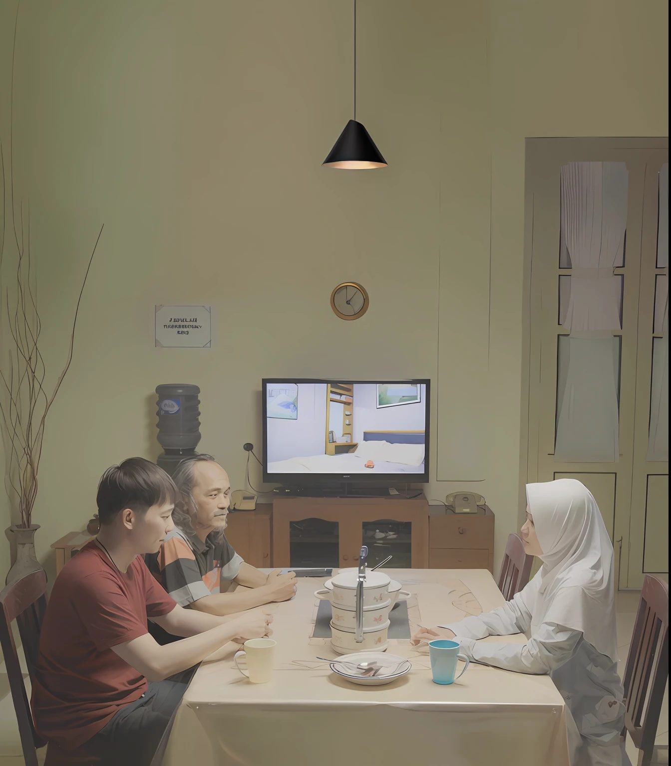 family picture on frame
