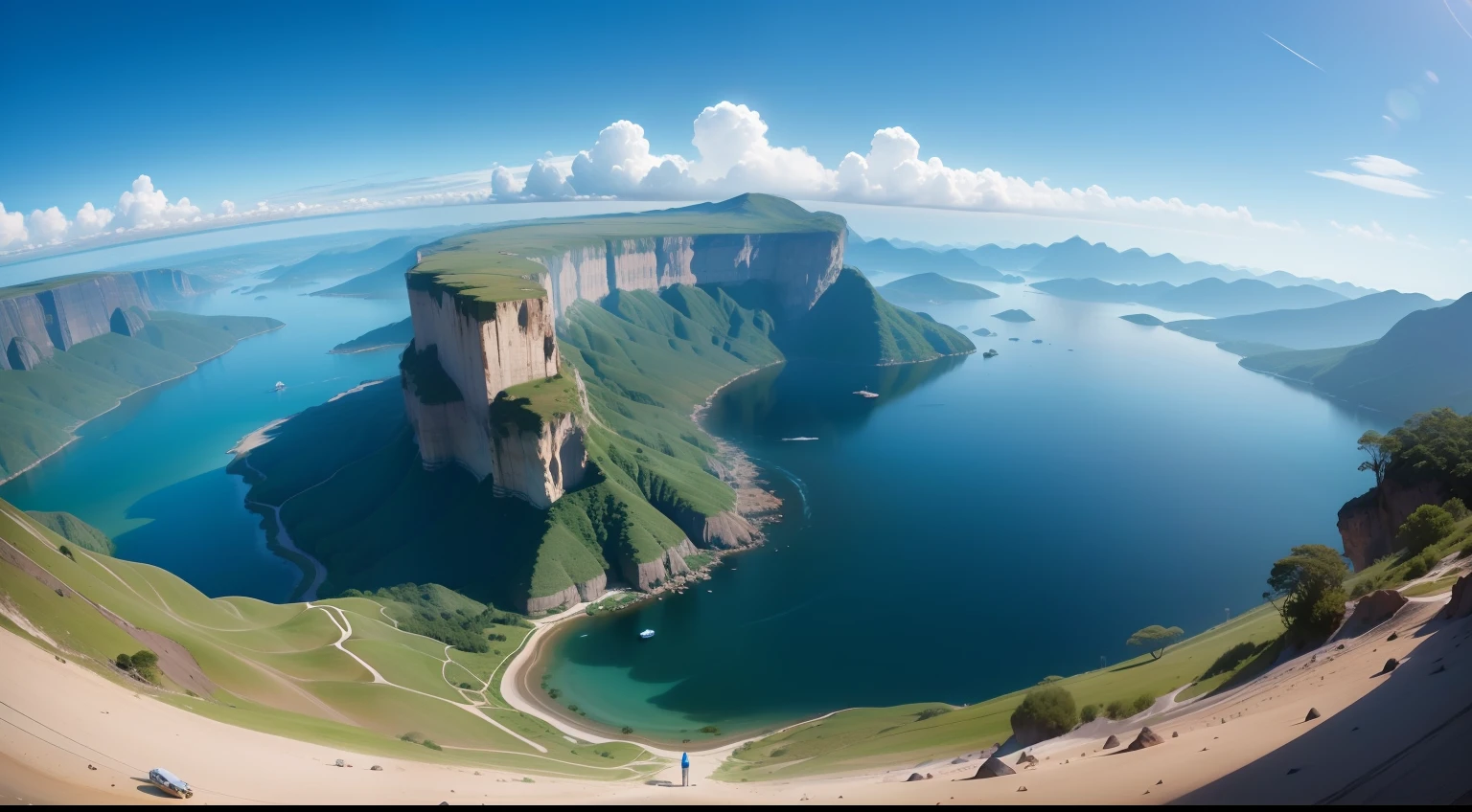 imagem ultra realista de um lugar muito bonito