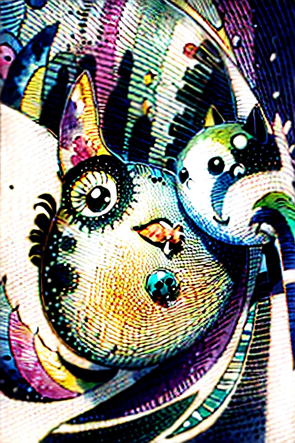 illustrations, surrealism , funny, comedy, animal people, bright, watercolor --ar 16:9