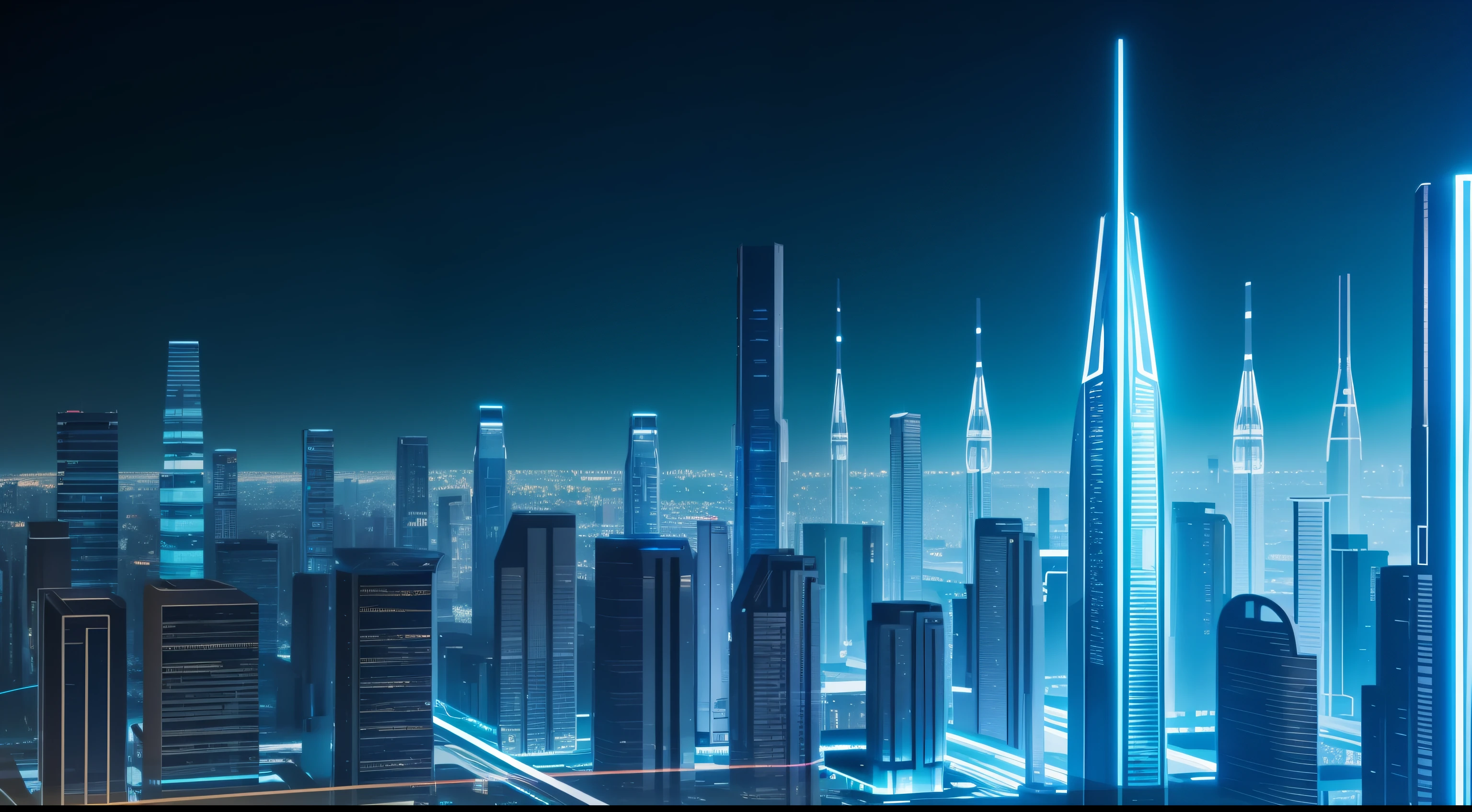blue colors,Rich and intricate details,Future curve abstract style,Technology elements,AI-generated images of technology present visually appealing futuristic scenarios。In the foreground,The urban complex of the future transparent material is located on smooth transparent panels,Exudes a soft and ethereal glow。Holograms show complex patterns、Visualize data and vibrant colors,It represents the fusion of information and innovation。A high resolution