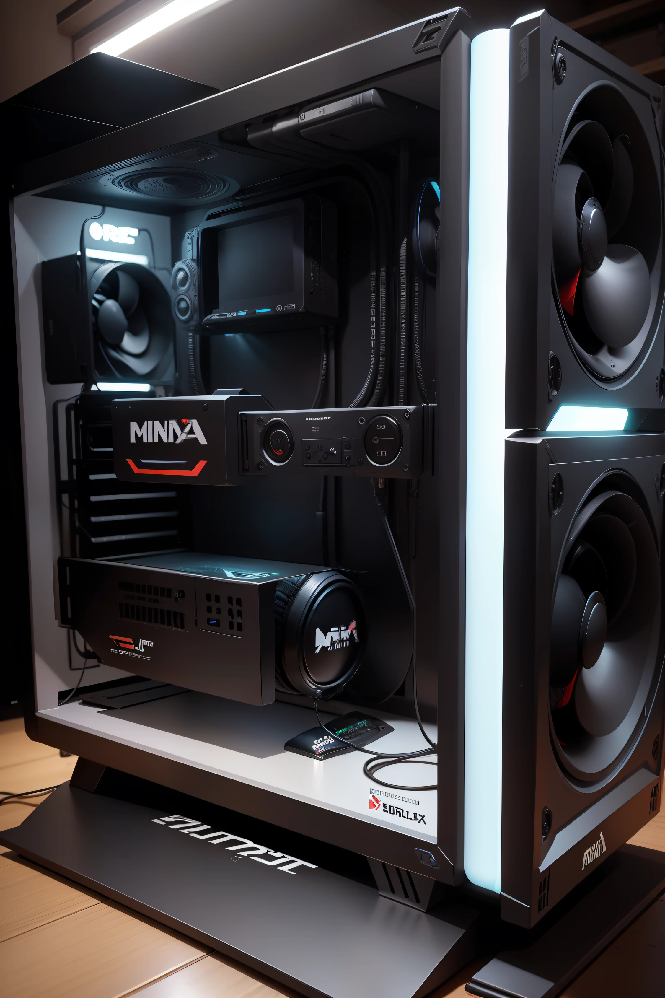 crie um fundo ultra realista par propaganda da minha loja de setup gamer