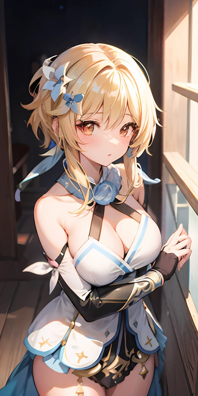 Anime - style image of a woman in a short dress and bow, Ayaka Genshin Impact, Rin, small curvy , Seductive Anime Girl, | Fine Detail Anime, pixiv 3dcg, Fine details. girls' frontline, anime goddess, ayaka game genshin impact, lolidress, waifu, Top Rated on pixiv, Lori