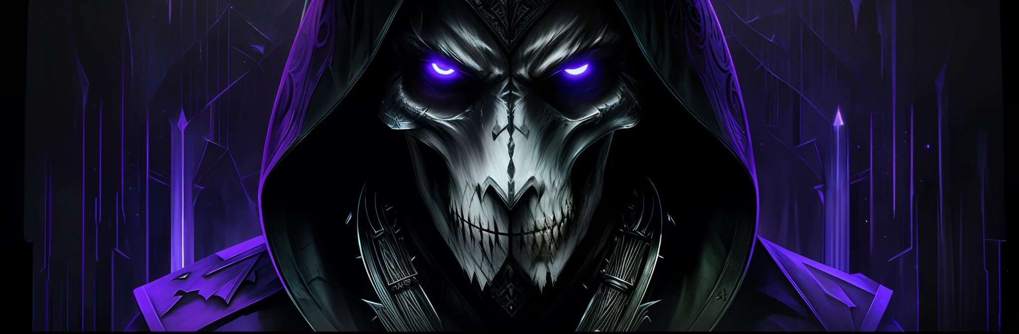 warrior lich, Necromancy,  4@C65,  knight, wisdom, horror, fantasy, die, under mortal,  immortal, scare, scull, dark magic, zombie, skeletal, frozen, frozen sword in blood hands, masterpiece, epic, realistic, intricate detailed, powerful, sacrifice, full iron armor, open mouth, abstract darkness in background, rpg, octane render,