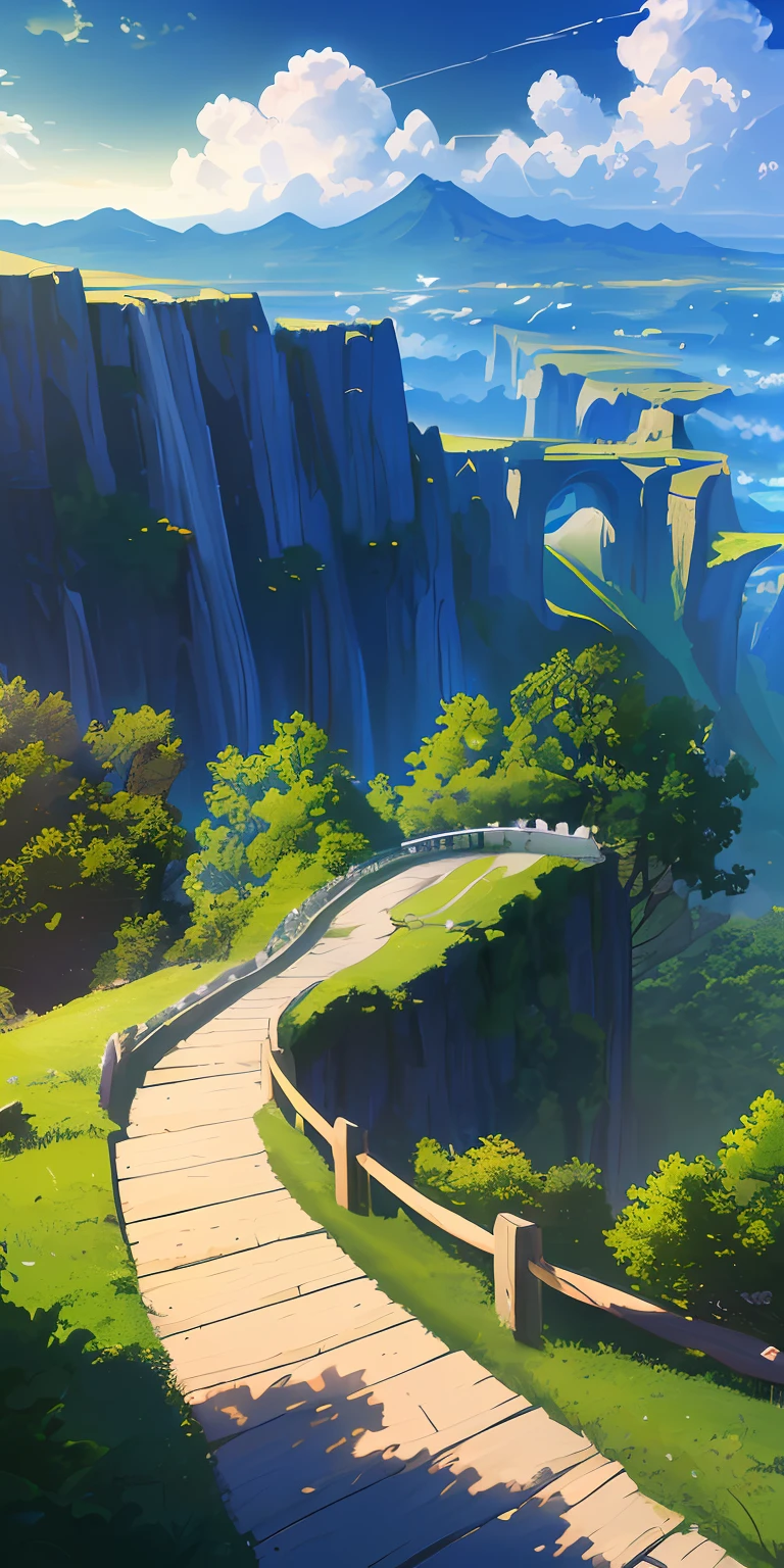 masterpiece, top-quality, (extremely detailed CG unified 8k wallpaper) (top-quality), (The best illustrations), (best shade)、Super Meticulous, blue-sky、Variety of clouds、Wonderfully beautiful、Somewhere nostalgic、nostalgic