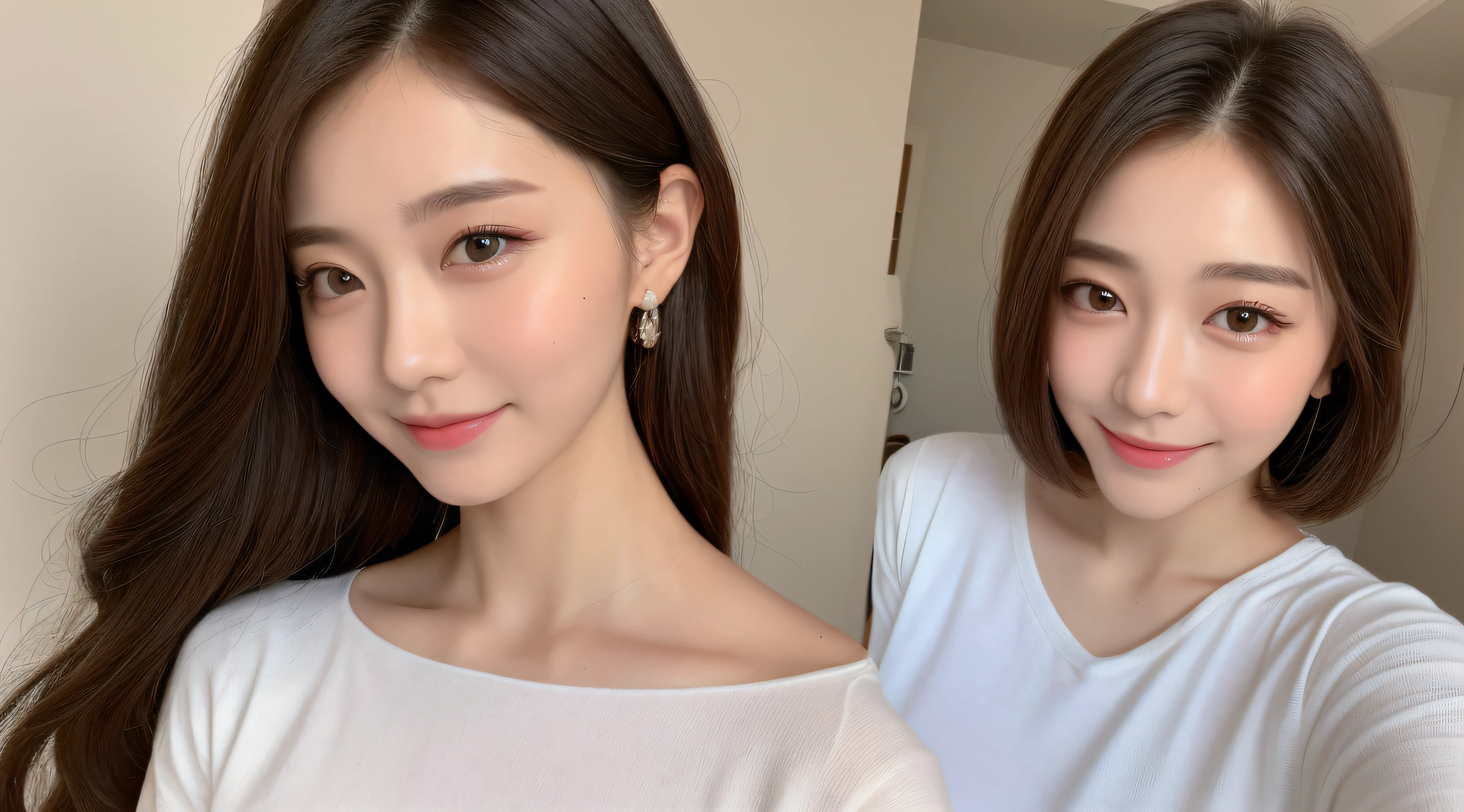 ((Best Quality, 8K, Masterpiece: 1.3)), 1girl, Slim Abs Beauty: 1.3, (Hairstyle Casual, Big Breasts: 1.2), Dress: 1.1, Super Fine Face, Delicate Eyes, Double Eyelids, Smile, Home