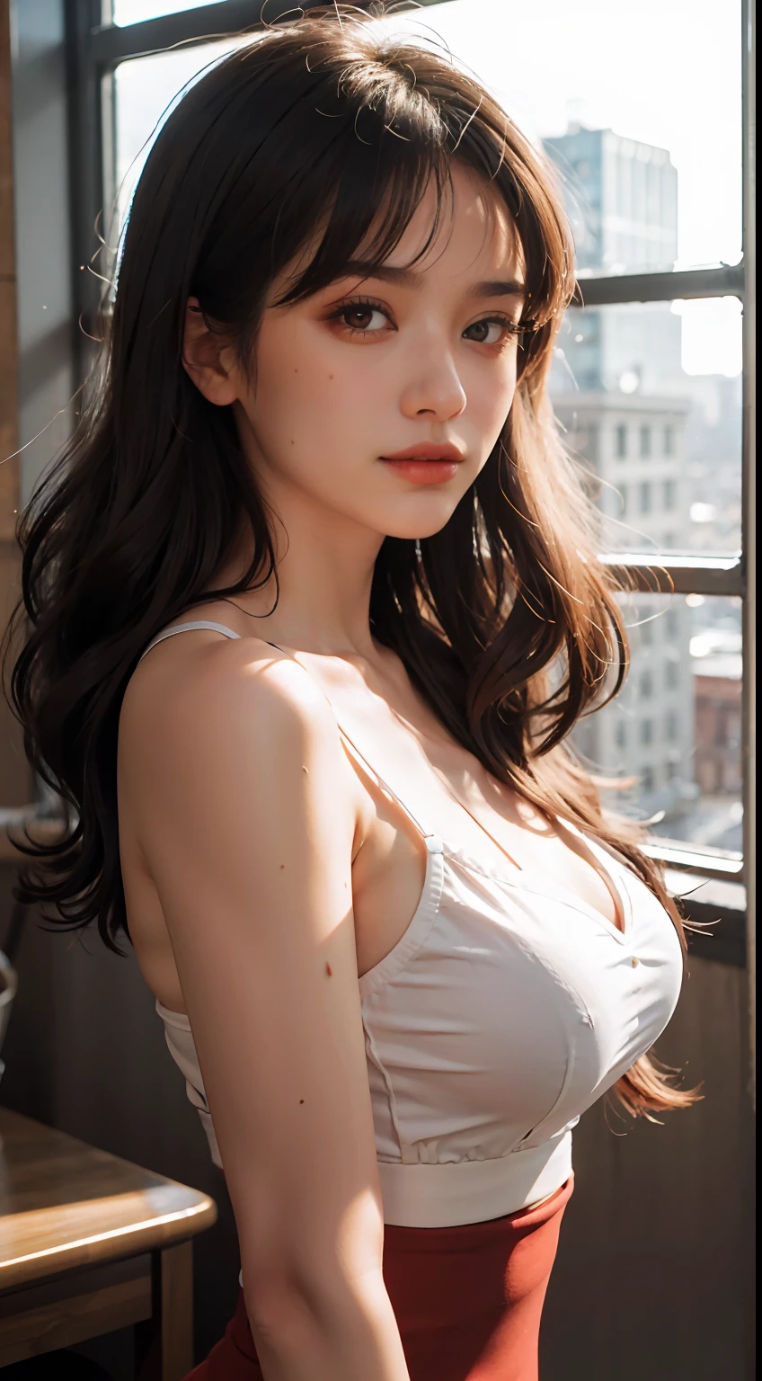 (Bellucci Monica),(Clear focus:1.2), sportrait, (posing on a)), (beauitful face:1.1), finely-detailed eyes, lusciouslips, ((dent in the skin)), (Bright studio lighting:1.2), Gorgeous woman with high detail RAW color photo, long_hair, (ssmile:1.2), Hefty Smile, (yoga_shorts:1.1), (crop_top, tube_top:1.1), EOS, skin_pores, 8K high-definition, High detail eyes, highest quality, skin textures, tmasterpiece, best qualtiy, 8k,lighting perfect,(Clear focus:1.2),HDR,Beauty Feeling,ultra-delicate,Amazing,