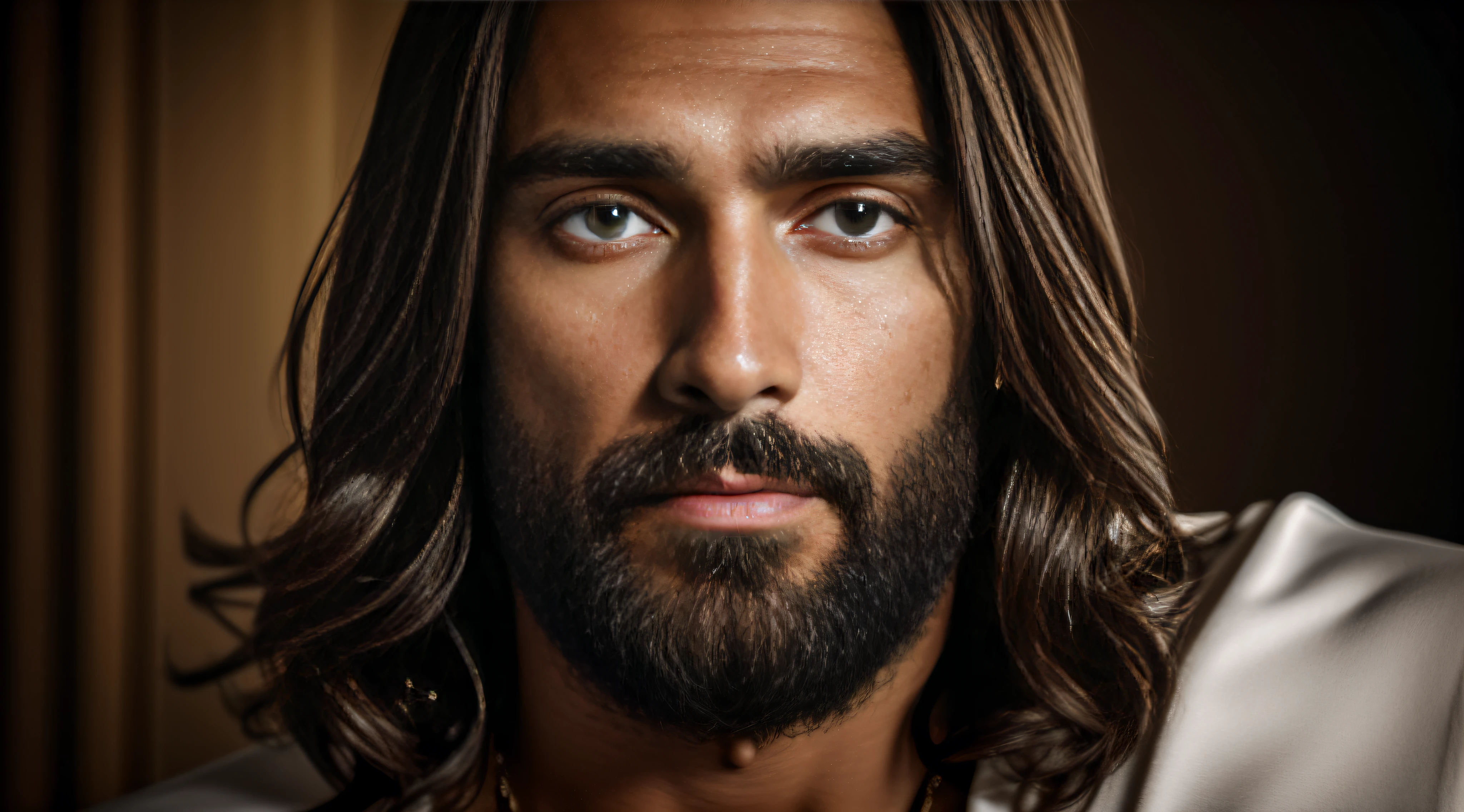 jesus cristo, autorretrato, detalhado, 4k, realista