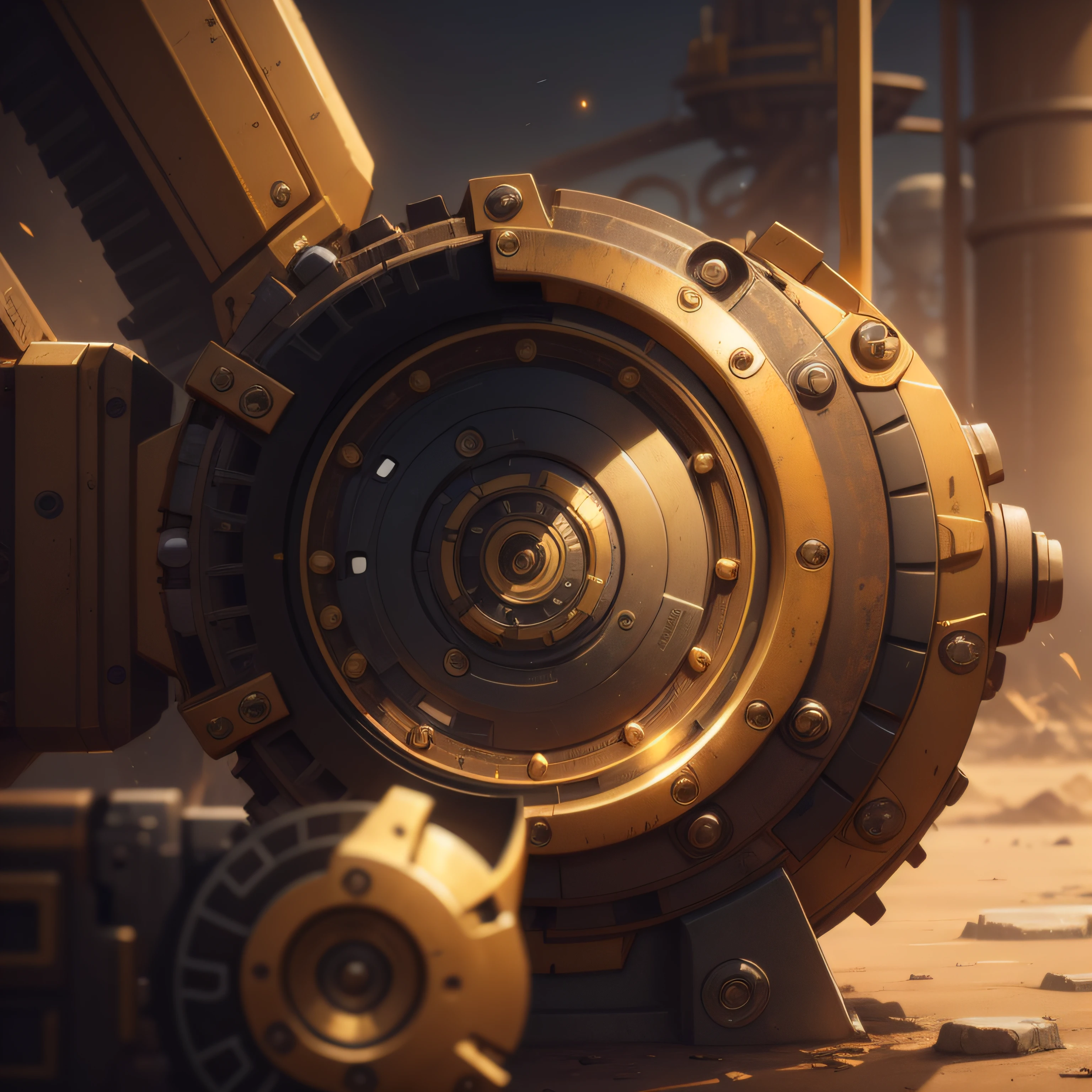 machine stampunk golden