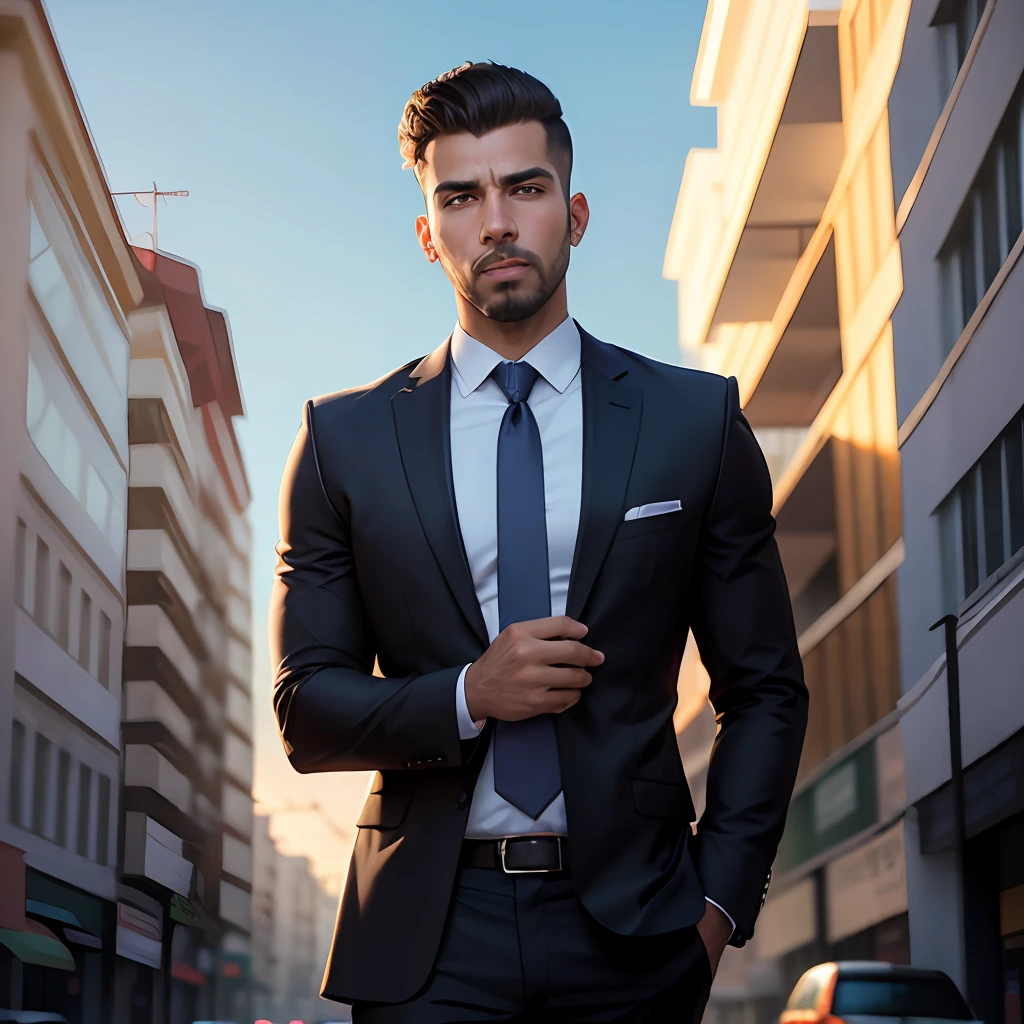 Businessman, rico, bem sucedido, dinheiro