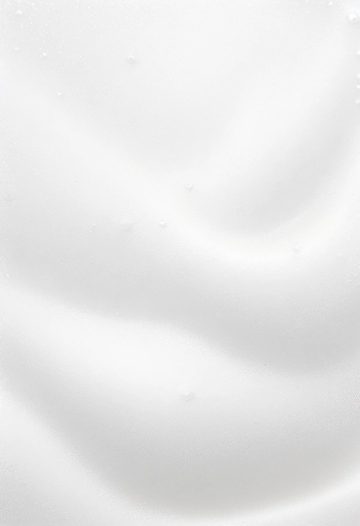 Close-up of white cloth with water droplets, abstract white fluid, Cream white background, detailed white liquid, background is white, White background, white foam, Solid white background, whipped cream, Flowing milk, background whites, Pure white background, whipped cream on top, bubbling skin, white ambient background, The background is white, smooth textured skin