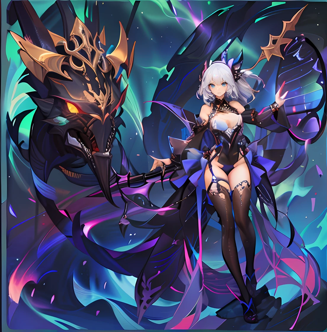 Ultra-clear image quality,A perfect masterpiece,perfect female shape,Slim waist,huge tit,E cup,Lace,Golem