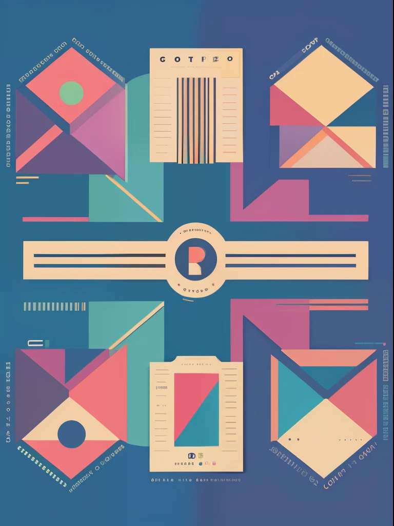 Pop Art Geometric division poster