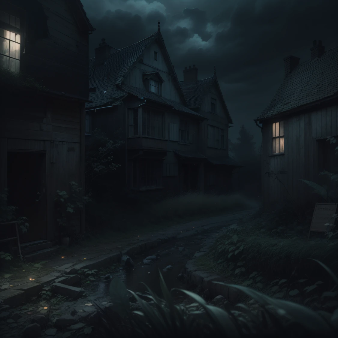 Horror scenes,The silence is eerie,The wind outside howled coldly, and from time to time the rustle of leaves was heard,It was already midnight when a dark shadow suddenly passed through the window,But the silence outside was terrible,It was as if darkness was going to devour everything,I didn't dare to think much about it, just looking forward to the dawn