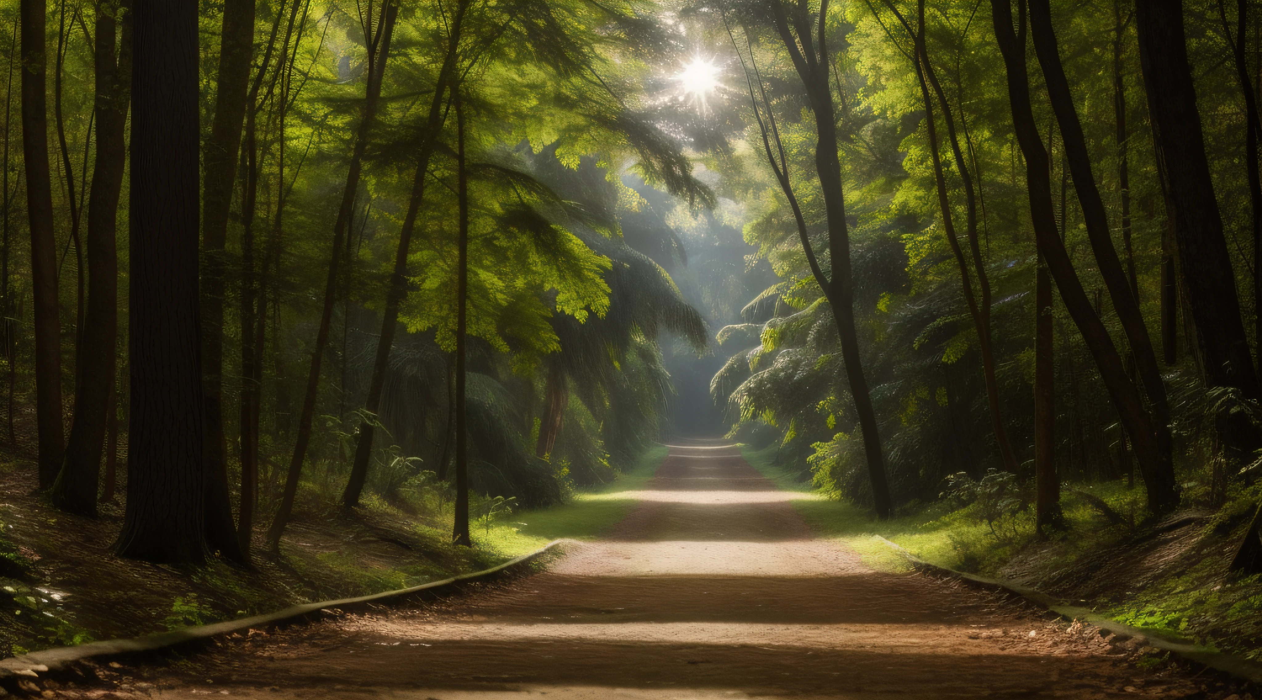 floresta, jesus de costas, detalhado, imagem viva, 4k, realista