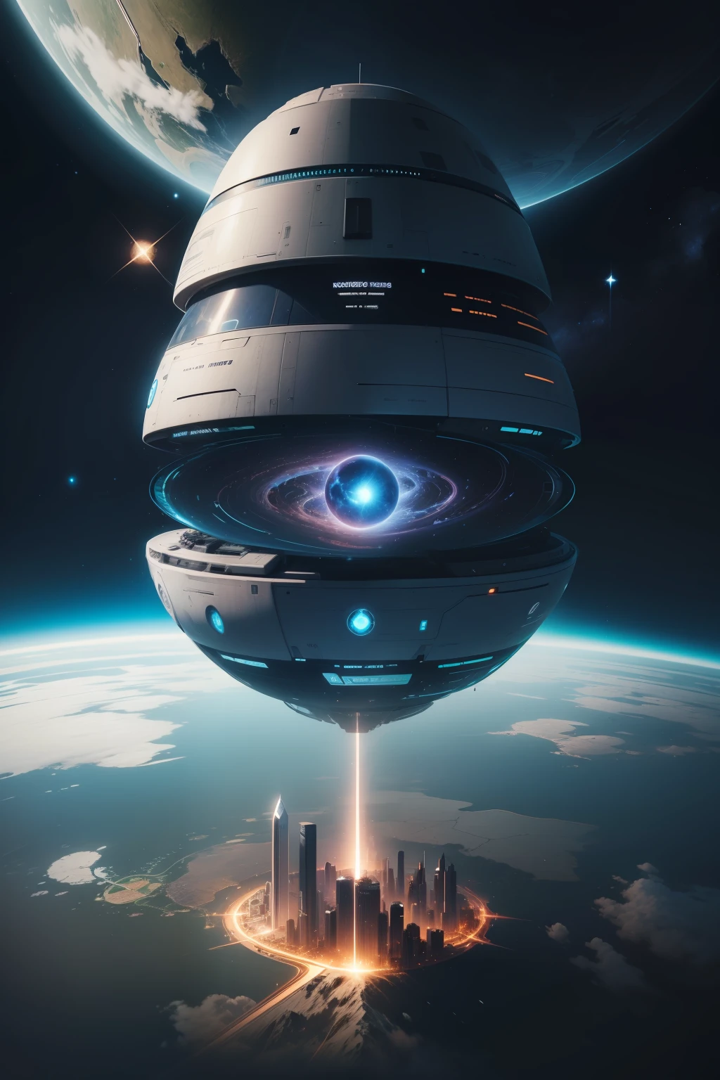 futuristic cities、Different space、Modern Science、symbiosis、kosmos