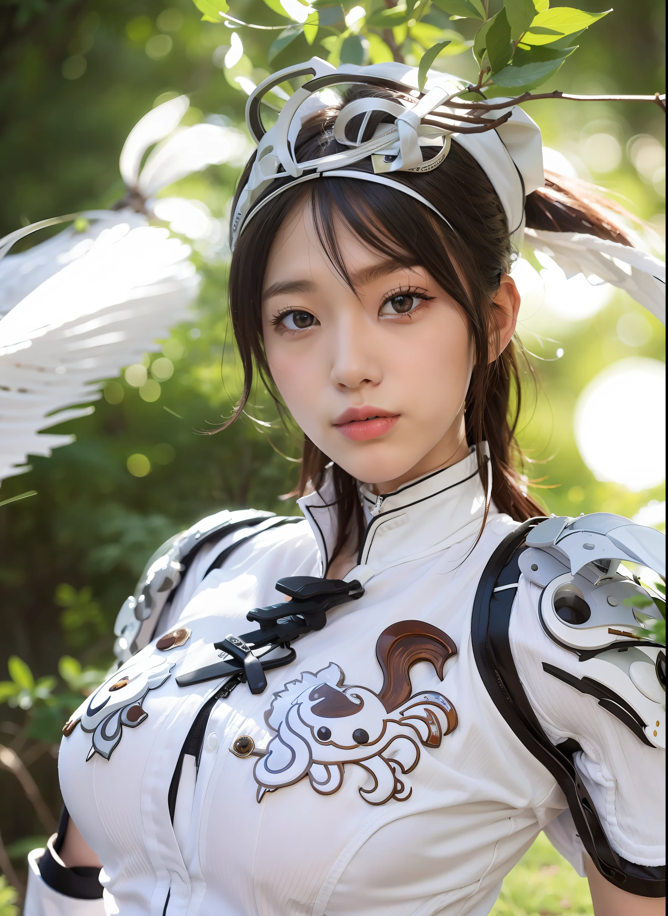 white  clothes、the woods