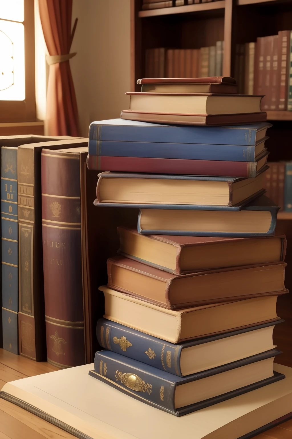 livros antigos azul
