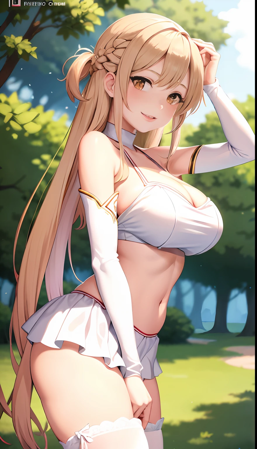 A woman in a white bikini and white stockings poses for a photo, Anime girl cosplay, Anime goddess, cosplay, elegant glamourous cosplay, Anime cosplay, Japanese goddess, Beautiful goddess, seductive anime girls, full-cosplay, Gorgeous Role Play, glamourous cosplay, cosplay foto, Ayaka cosplay, Beautiful age girl, a beautiful fantasy empress, dressed in a beautiful white, revealing outfit
