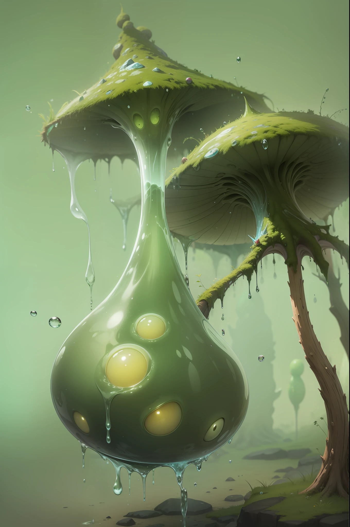 slimes(Slime),is a fictional creature that often appears in modern video games and fantasy novels,Its popular image is a jelly-like or semi-liquid form、The body is opaque or translucent、You can transform shapes、Monsters capable of splitting or fusing,Even in the otherworldly adventure genre of swords and magic, it is quite a special and eye-catching existence