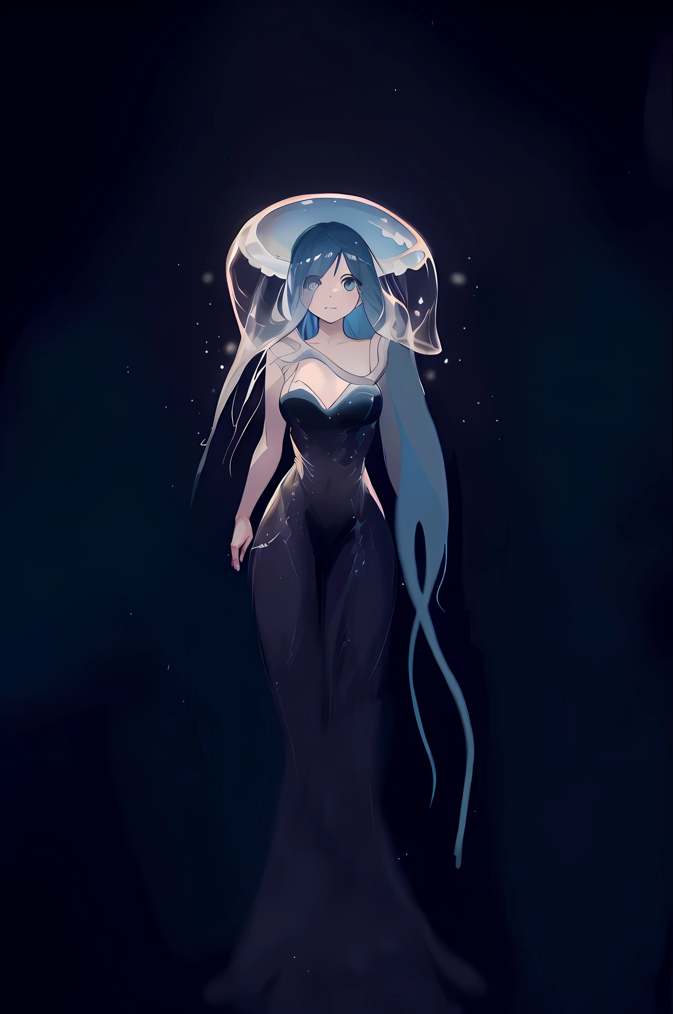 jelly fish,Royal Sister,transparent shawl,tentaculata