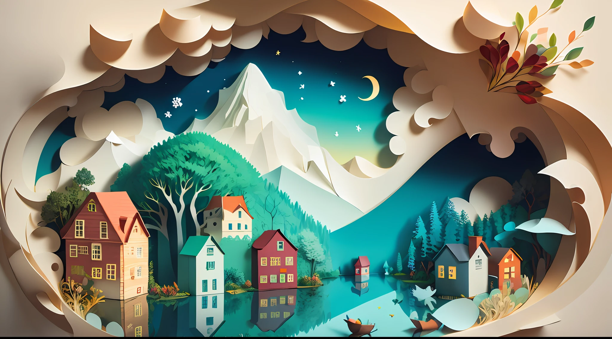 (((masterpiece))),bestquality,illustration,beautifuldetailedglow,
paper_cut,boy,home