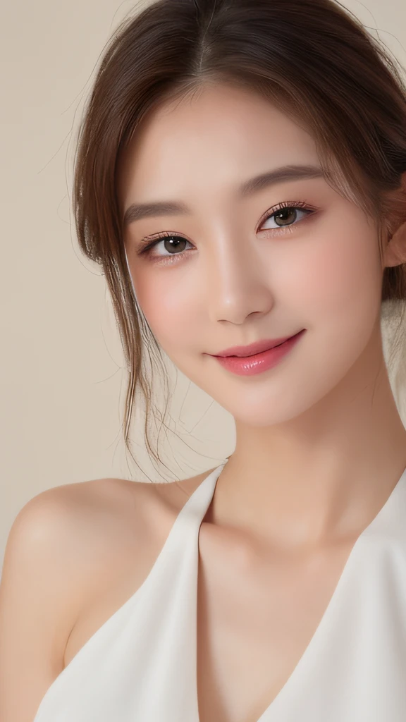 ((Best Quality, 8K, Masterpiece: 1.3)), 1girl, Slim Abs Beauty: 1.3, (Hairstyle Casual, Big Breasts: 1.2), Dress: 1.1, Super Fine Face, Delicate Eyes, Double Eyelids, Smile, Home