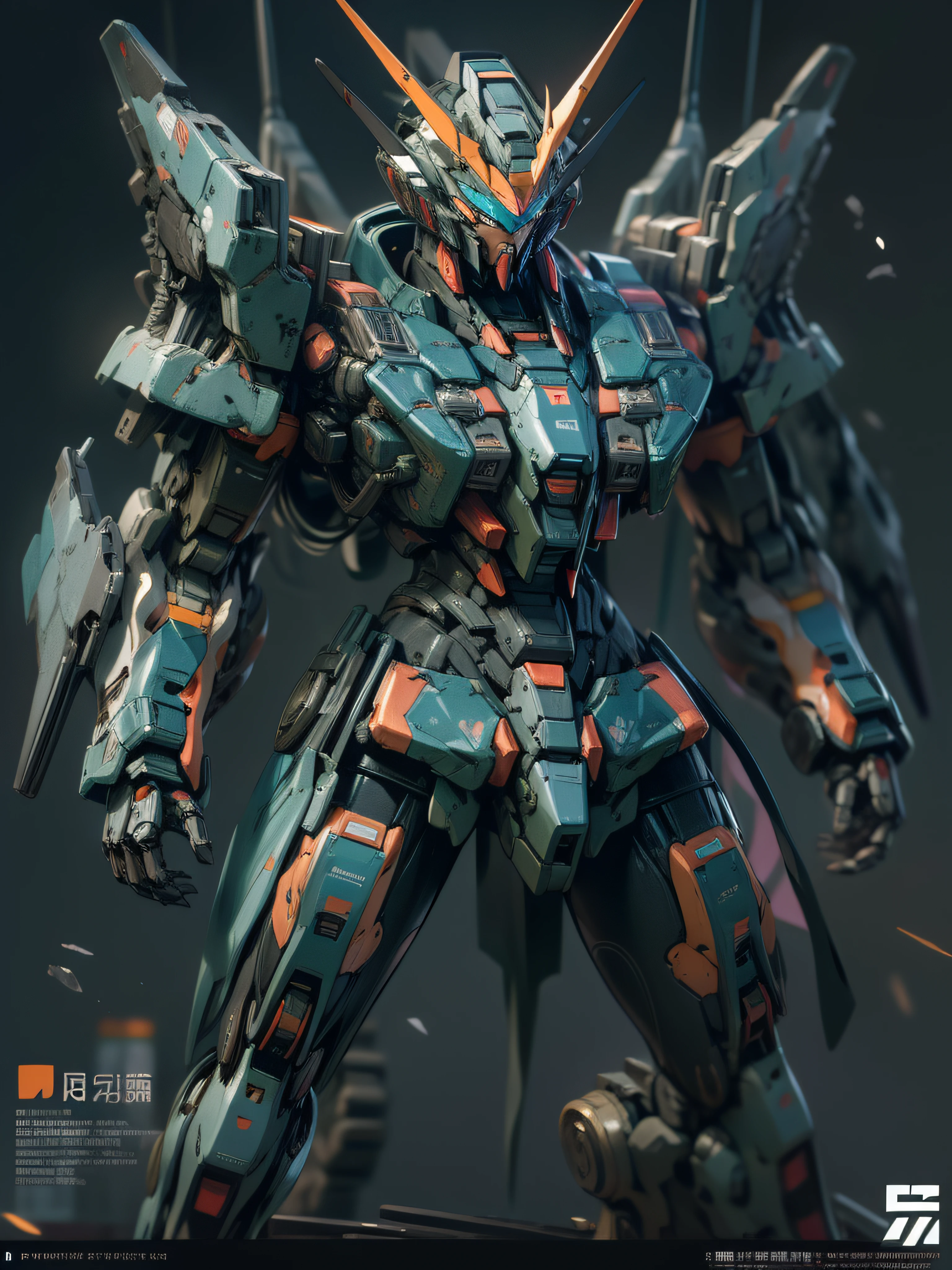 Highest image quality,Outstanding details,超高分辨率,(Fidelity:1.4),Unicorn Gundam 02 Banshee, Combat action to repay the banshee, High-tech light artillery weapons,cyber punk perssonage,Futuristic,mechanically aesthetic,Virtual Engine 5,Perfect detail rendering,rendering by octane,hyper HD