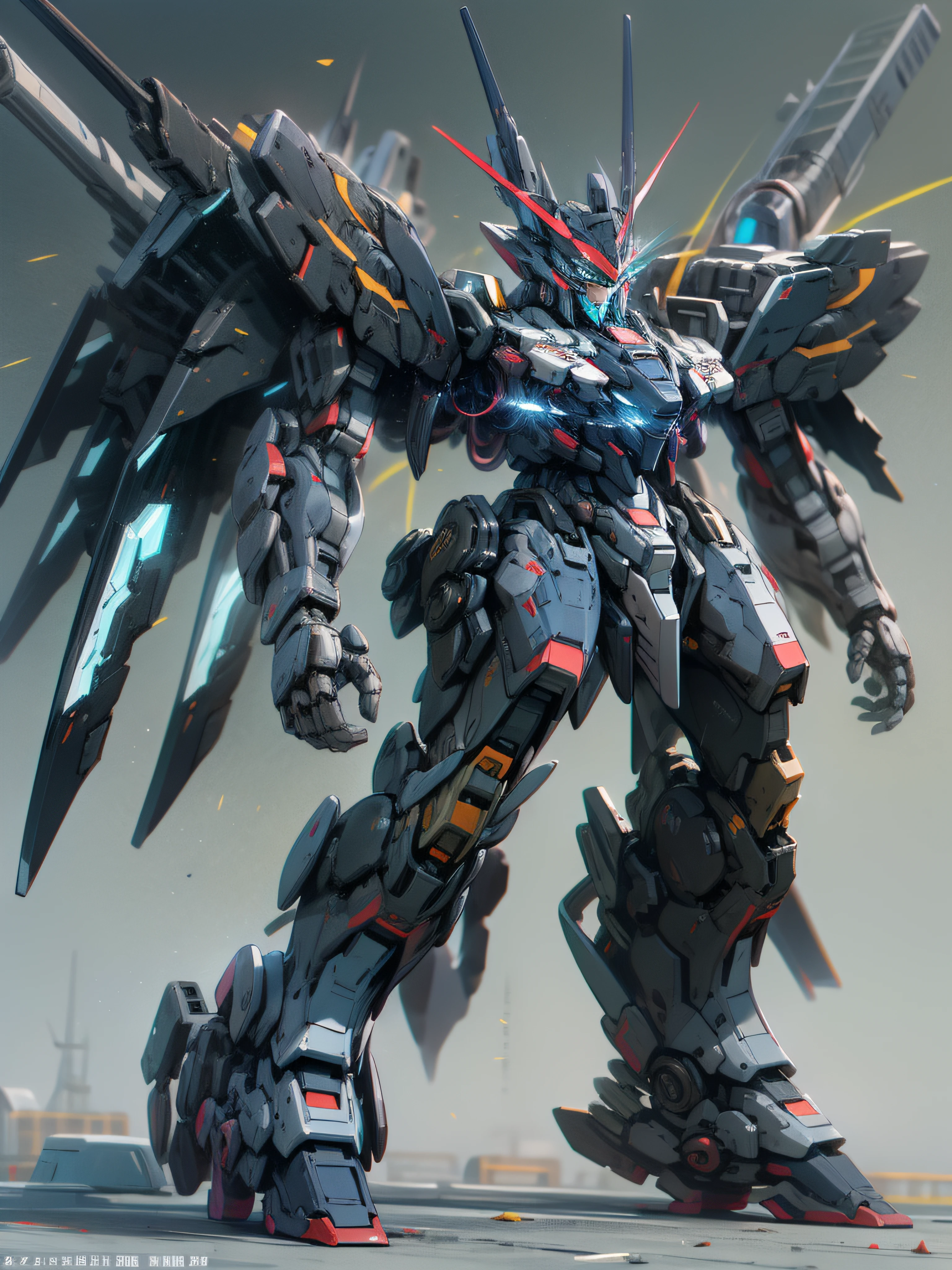 Highest image quality,Outstanding details,超高分辨率,(Fidelity:1.4),Unicorn Gundam 02 Banshee, Combat action to repay the banshee, High-tech light artillery weapons,cyber punk perssonage,Futuristic,mechanically aesthetic,Virtual Engine 5,Perfect detail rendering,rendering by octane,hyper HD