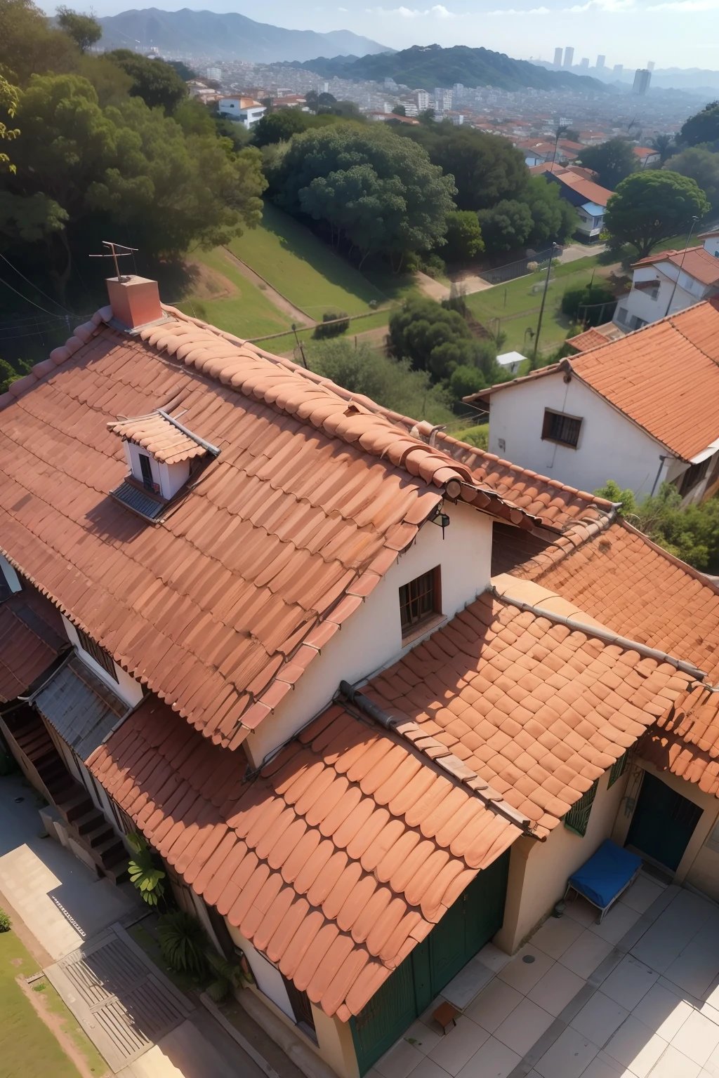foto de uma casa no topo de uma colina terro