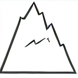 mountain peaks,rugged,Black and white illustration,Clearly depicted,solid