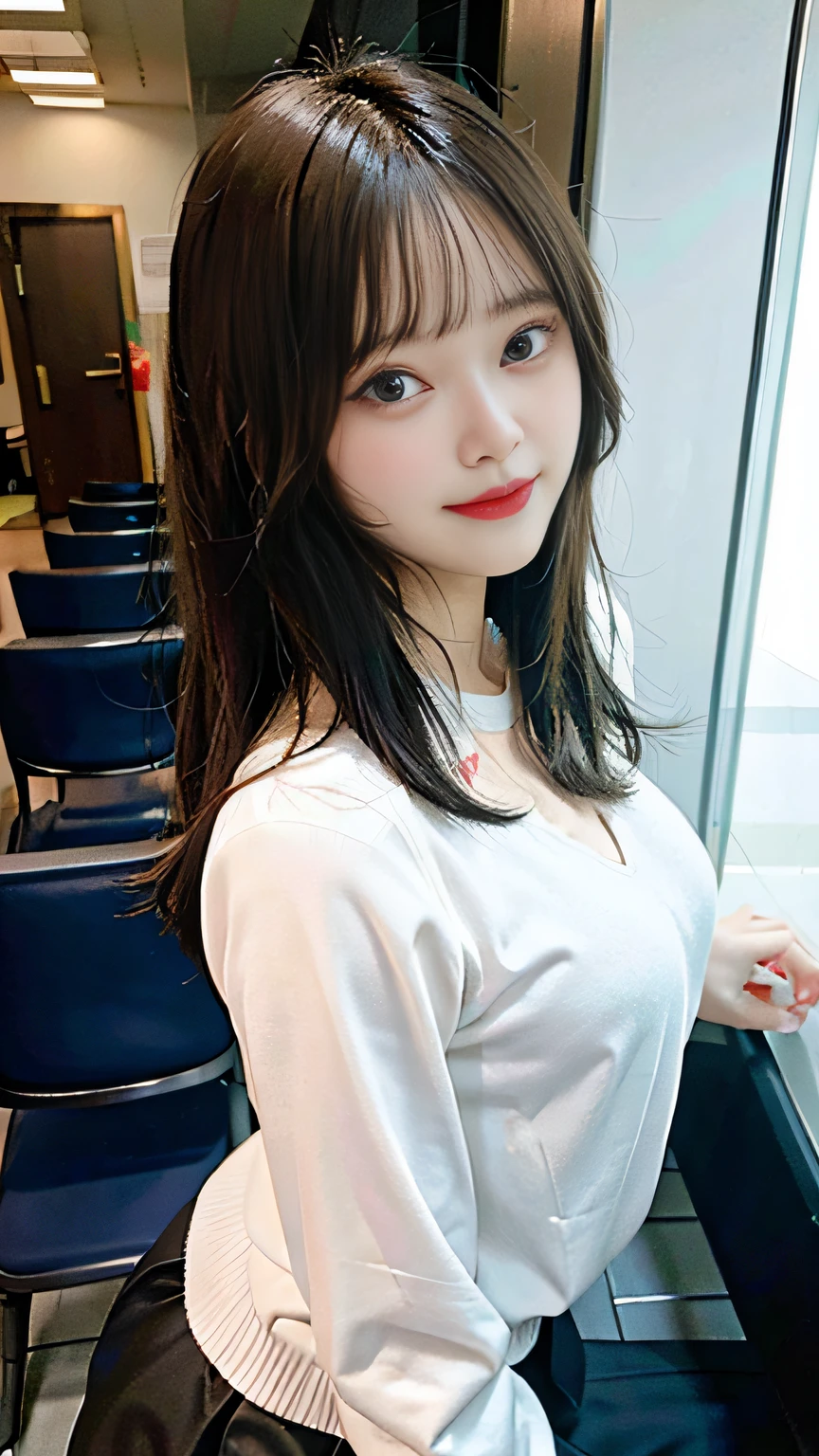 ((8K,RAW photos,top Quority,tmasterpiece),HD RAW color photo professional close-up Photograph,(realisticlying,realisticlying:1.37),(HighestQuali),(Best shadow),(Most Best Illustration),鎖骨((The large)),((,Raised sexy,超高分辨率,HD CG unified 8K wallpaper,physically-based renderingt,cinmatic lighting),(aegyo sal:1),18 years old girls,(grey blazer,Ribbons,sockes,High School Uniforms:1.2),high school classroom, beatiful detailed eyes,Light on the face,((full body shot shot:1.2)),,(Upper Eye,grinning smile:1.2),shiny skins,(((brunette color hair,bob hair:1.2))),(thick thight),ulzang-6500-v1.1:0.2,is shy,(flash lights:1.2),NSFW,(puffynipple),((tempting pose:1.2,big breasts enchanting:1.2)),(Idle),(Sit at a desk in the classroom:1.2)),((Good anatomy:1.2)),((Bright and refreshing classroom,The background is blurred out: 1.2)),s the perfect face,cute face,(low angle shot:1.2)