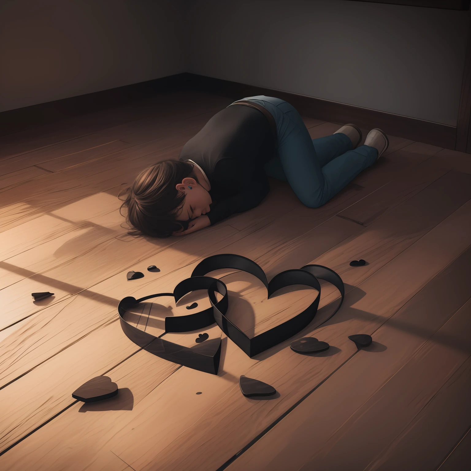 When your heart is black and broken