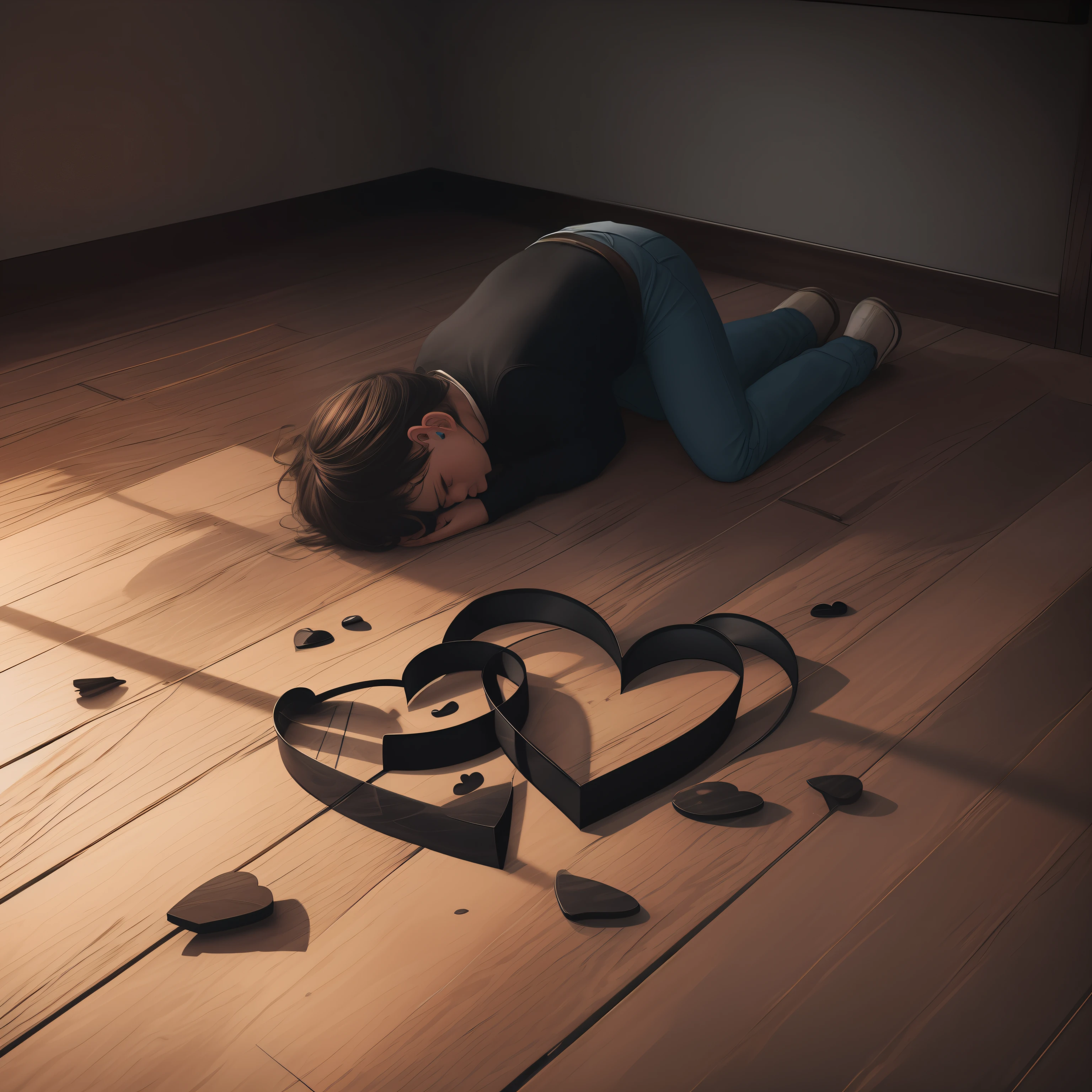 When your heart is black and broken