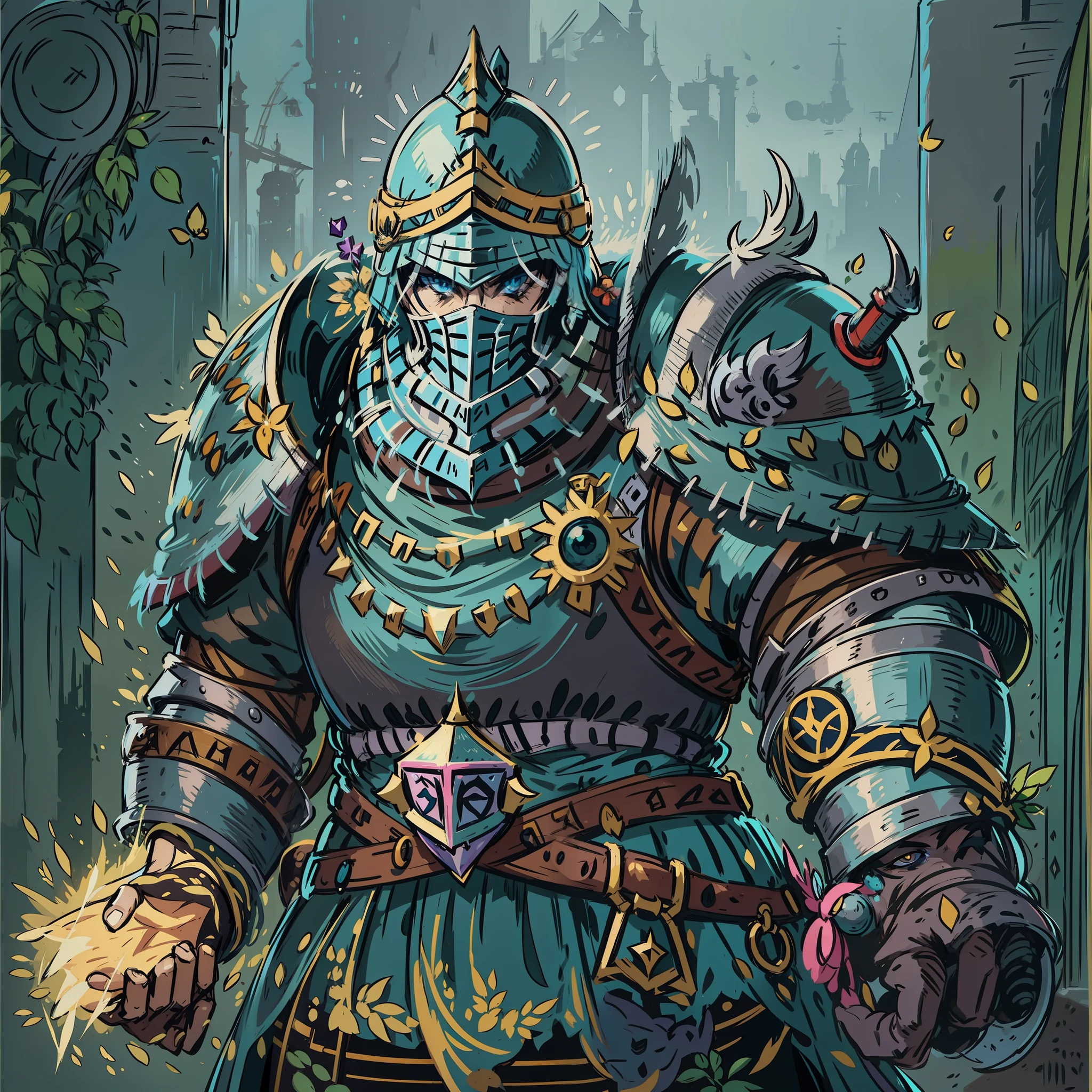 Knight Pekka Clash Royale inspiration, Personagem de RPG, fantasia medieval, fechar retrato