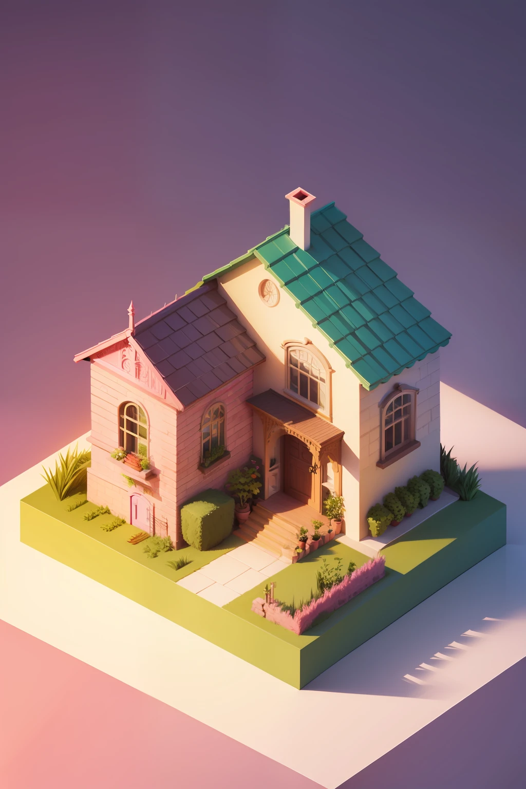 isometric design,house of Barbie