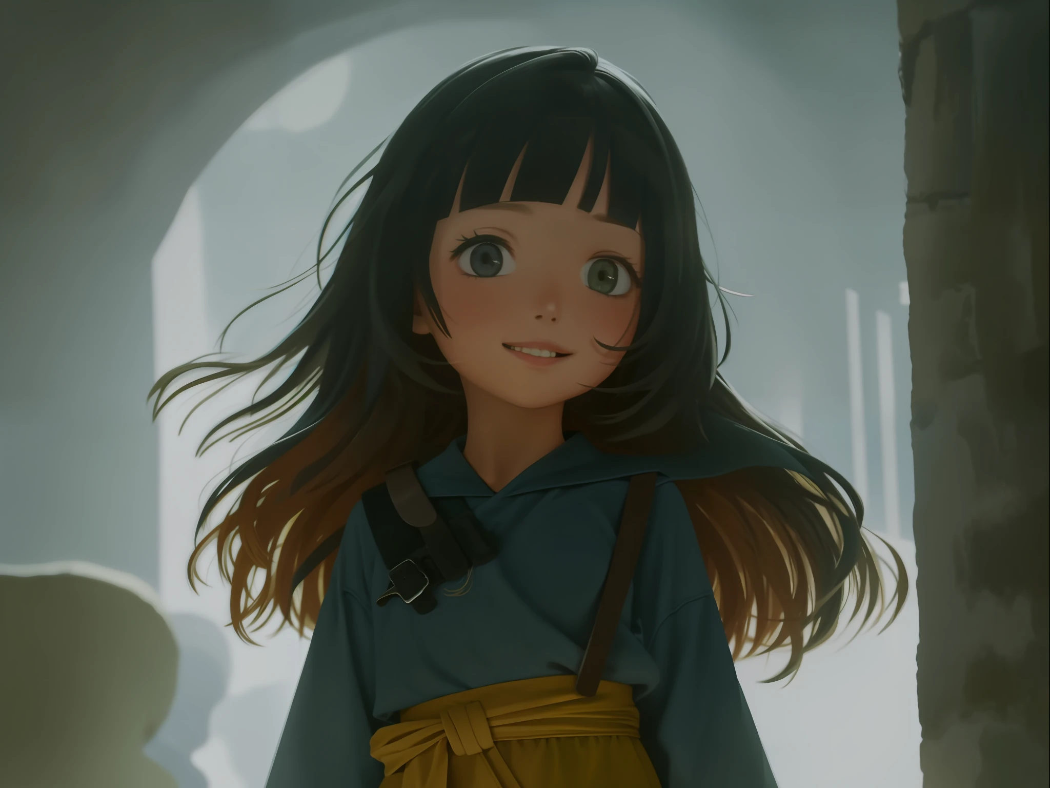 de onze anos, full illustration, corpo inteiro, 4k, rosto sorridente, cabelos loiros curtos, tiro frontal, soft lighting, cores quentes, estilo infantil de conto de fadas, detalhes intrincados, Professional production