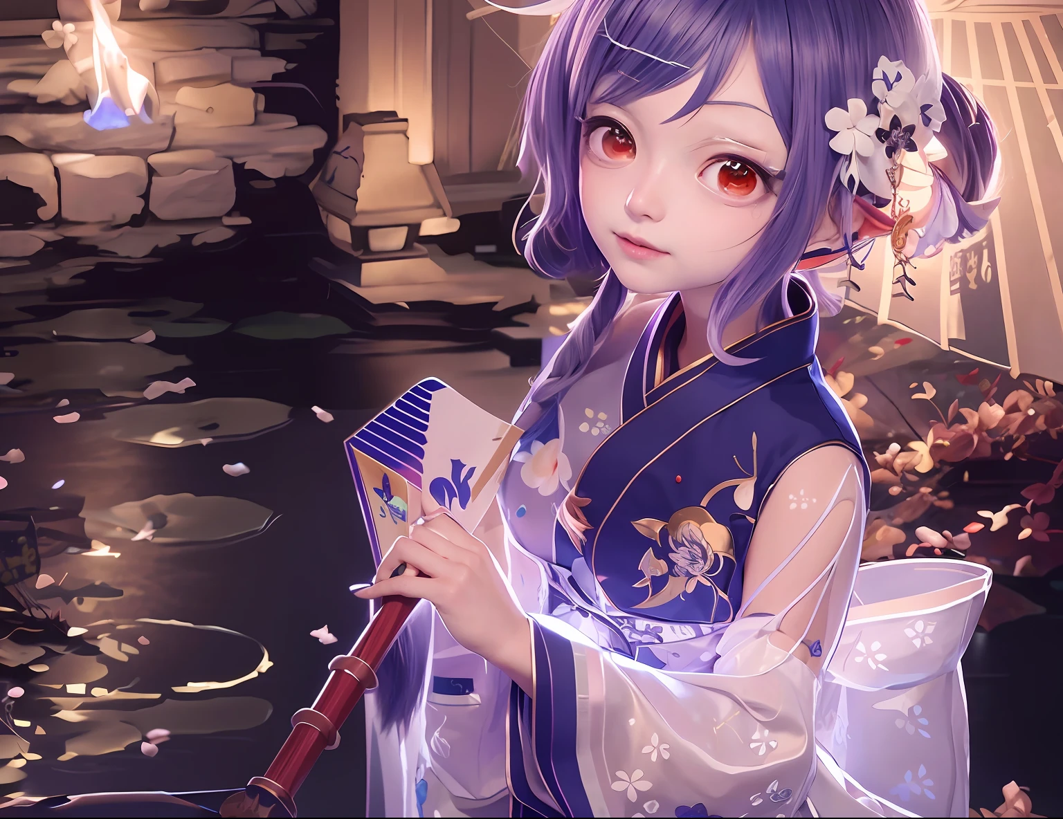 onmyoji portrait, onmyoji,heise jinyao, Onmyoji detailed art, zhongli from genshin impact, Keqing from Genshin Impact, inspired by Park Hua, illustration,Illustration style