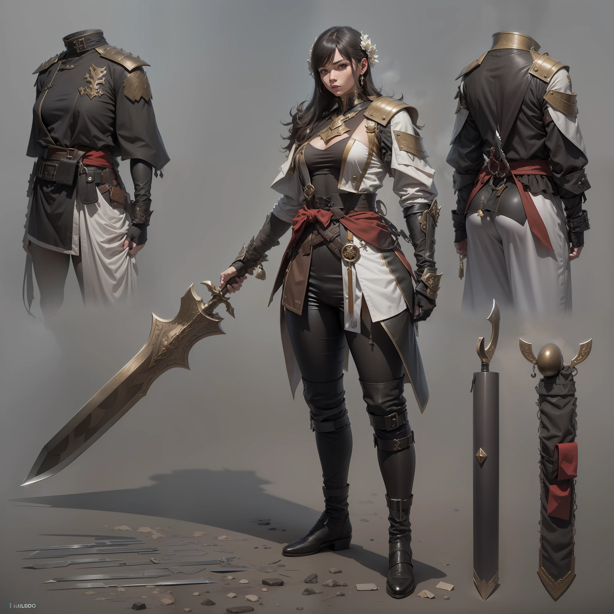 heavy snowy,new products, arma, The sword, halter, Weapons of the future, 32K, Linen cloak, Top quality, Masterpiece:Faust,,1 child, short detailed hair, thin fog, Squat, (tmasterpiece,k hd,hyper HD,16k),clutching a sword, buliding, Reflectors, bloods, Eastern Asia, Weapon focus, Skysky, brunette color hair, knifes, shorter pants, fumo, Mist, The clothes ar, bandagens, sword sheath, Leather, 独奏
