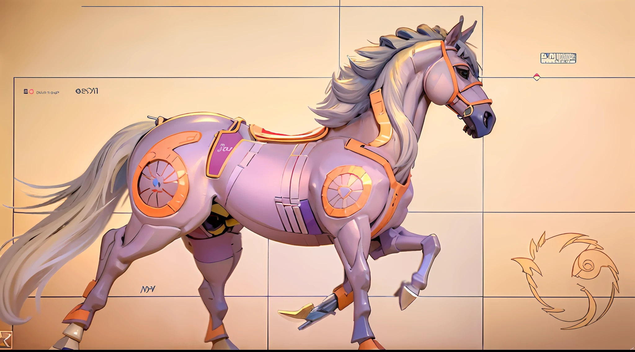 A female centaur,She is famous in the multiverse,She is both a female centaur, half human, half horse, half horse,It is also a female Yingzhao。She blends both images,The first is the head of a horse/neck/Shoulder these parts,After feminization,The upper body transforms into a beautiful female human,Female, half-centaur, half-human, half-horse, half-human,The second is the waist of the horse/hason/gluteal/Legs feminine,Female half-horse with beautiful woman's,Chimer,It's like a female human wearing a half-horse-like costume and making a seamless chimera,This chimerization is based on powerful futuristic technology。The ultra-wide-angle lens captures the image of her sleek and ethereal wings charging and leaping on the ionosphere。Her front half is distinctly feminine,Tall sexy body,Has K cup teardrop-shaped giant tit chest,It has a small man's waist butterfly spanning long legs,The half-horse part of the hind body,Embedded interface in the front half of the body hip position。The back half of her body is horse-shaped,Half-horse torso,The morphology is completely female and humanized,Start at the upper end of the sternum,Embedded in the lower back position of the beauty body,Sexy bent dog style shaped chest/lower back/Ventral transverse,Then there are the sexy beauty's upright hips,Her entire body has been completely feminized,Including the half-horse part,Mechanized armor covers the knee-shaped anti-joints and feet,And these parts are highly anthropomorphic,This gives her legs a graceful and slender line,She has four slender legs like a supermodel,Under the legs are skinny white feet dressed in Skyscraper Heels,Use Midjourney's advanced stroke tools and color palettes, as well as texture packs, model packs, and texture tools,Concentration,Femaleize all parts of her original equine physiologic appearance,And give these parts an ergonomic appearance,Fine treatment of the thoracic and abdominal cavity of the posterior body,As well as hips and legs,Tightly connected details