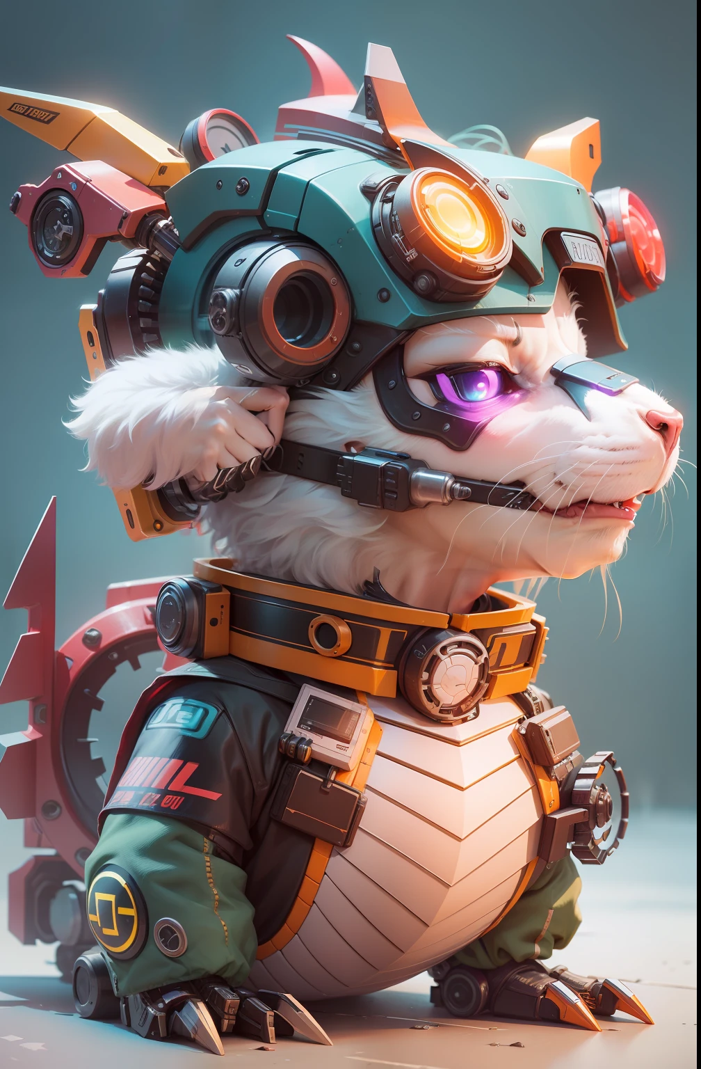 cyber punk perssonage,drak,Machinary