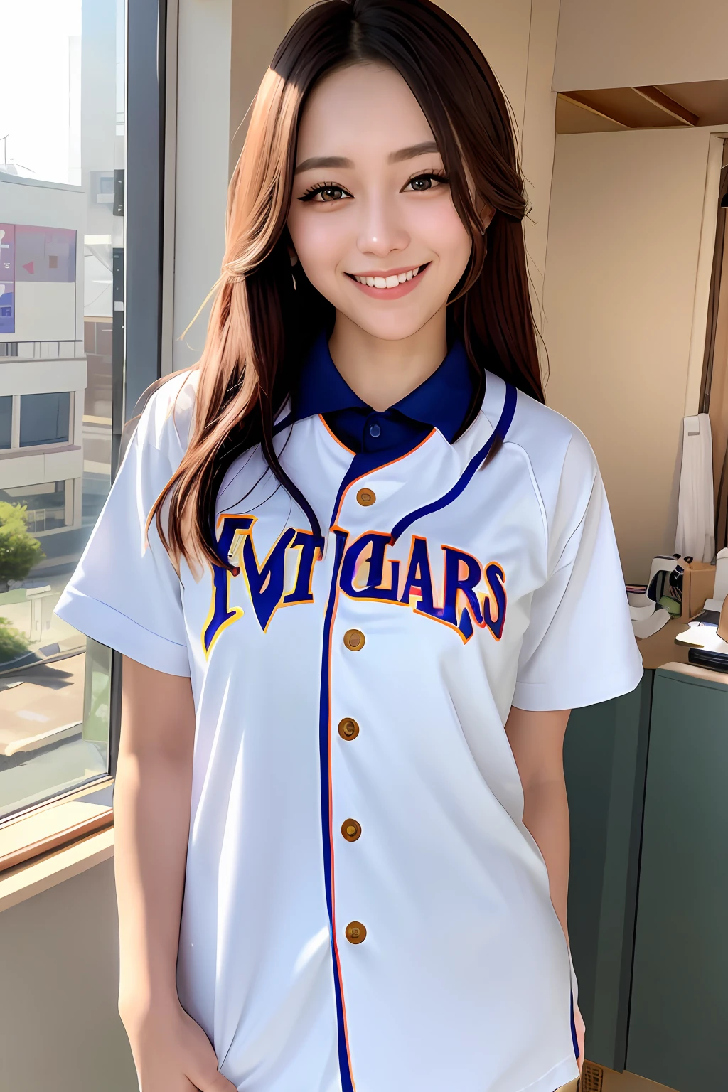 a smile、Game Uniform、makeup