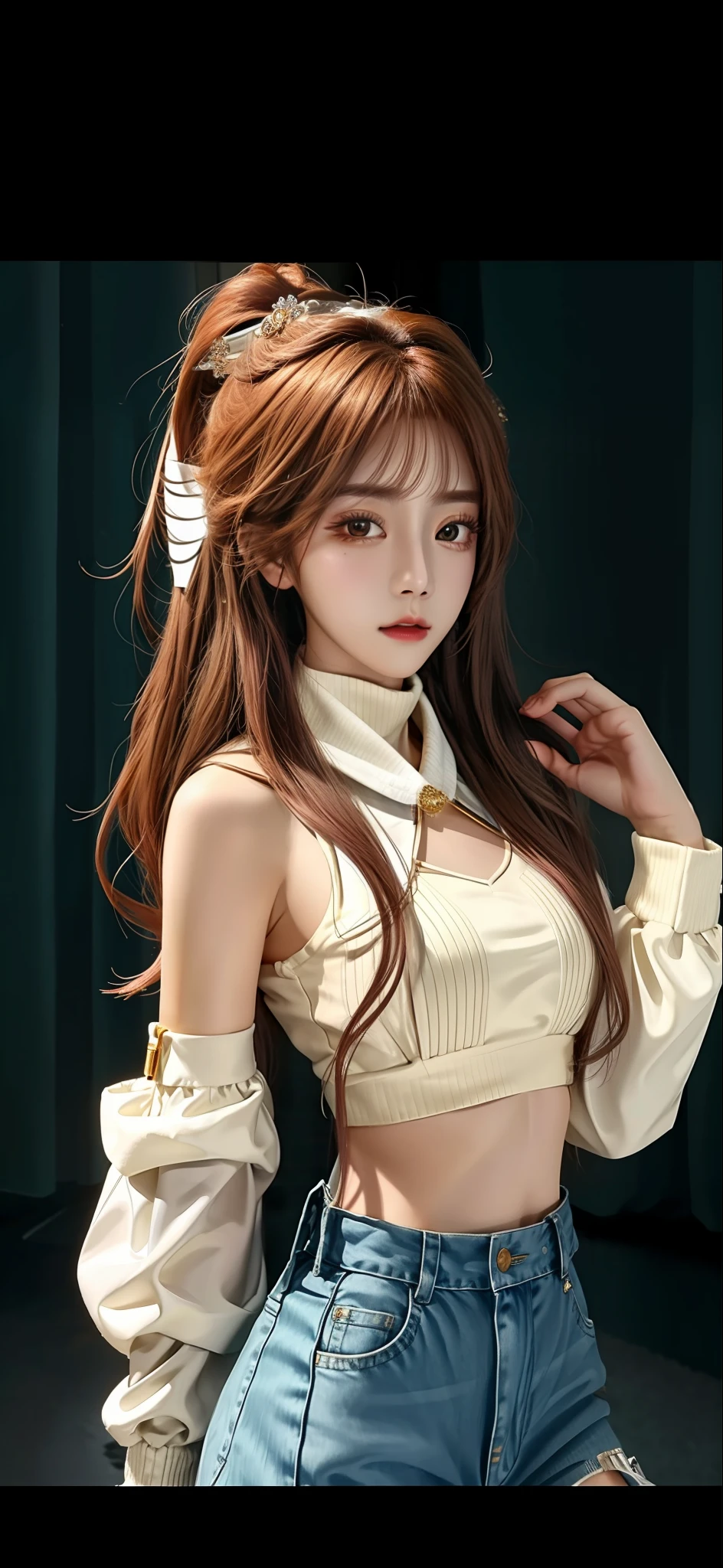 (extremely detailed CG unity 8k wallpaper), the most beautiful artwork in the world, 1girl, upper body,kpop idol, jisoo,