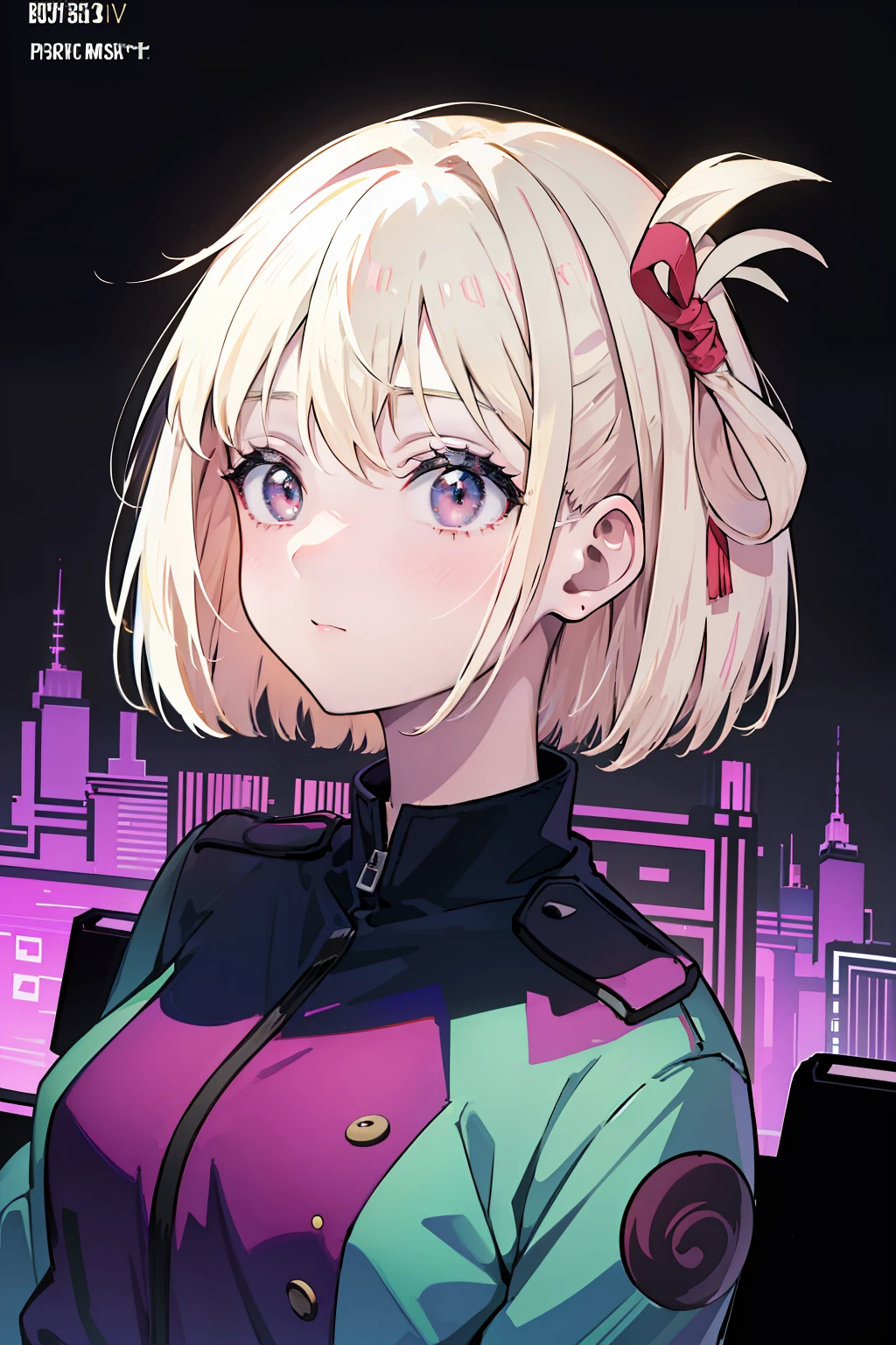 complex costume, Cool costume blueprint, intricate clothing, Green hair, Full body, ASCII art style girls, Aesthetic, still from anime, anime still image, Anime screenshot patterns, retro anime , beautiful girls face, Anime Girl, Low girl aesthetics, The aesthetics of anime in the 90s, digital anime, Beautiful cute lighting, Looking at Viewer, Full body, Simple hair, The aesthetics of vaporwave, Anime, 64 pixel art, Pixel art, Streetwear Design, Provector, Pixel 64-bit style, Full Design, Only 5 colors, solid color, No shadows, Full Design, neon color, Bright colors, Galactic Environment, Whimsical capture, in 8K, Vivid, Ultra Details, colorful lighting, Surreal Photography, Portrait, Fancy, Cute, Bob Hair, Neon light, Colored inner hair, youthfulness, 10`S, neon color, It features a simple, No face