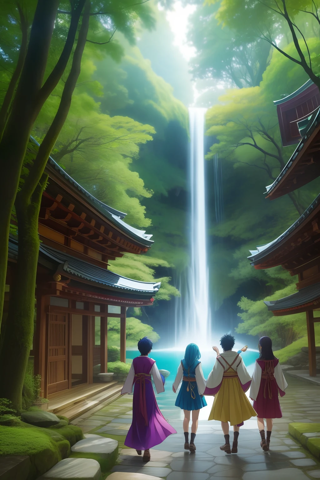 Nakama found the four magic jewels、I opened the door to the mysterious forest。Beyond「The Fountain of Bonds of the Heart」で、Our friendship has deepened.。Everyone respects each other's individuality、We grew up through difficulties together.。