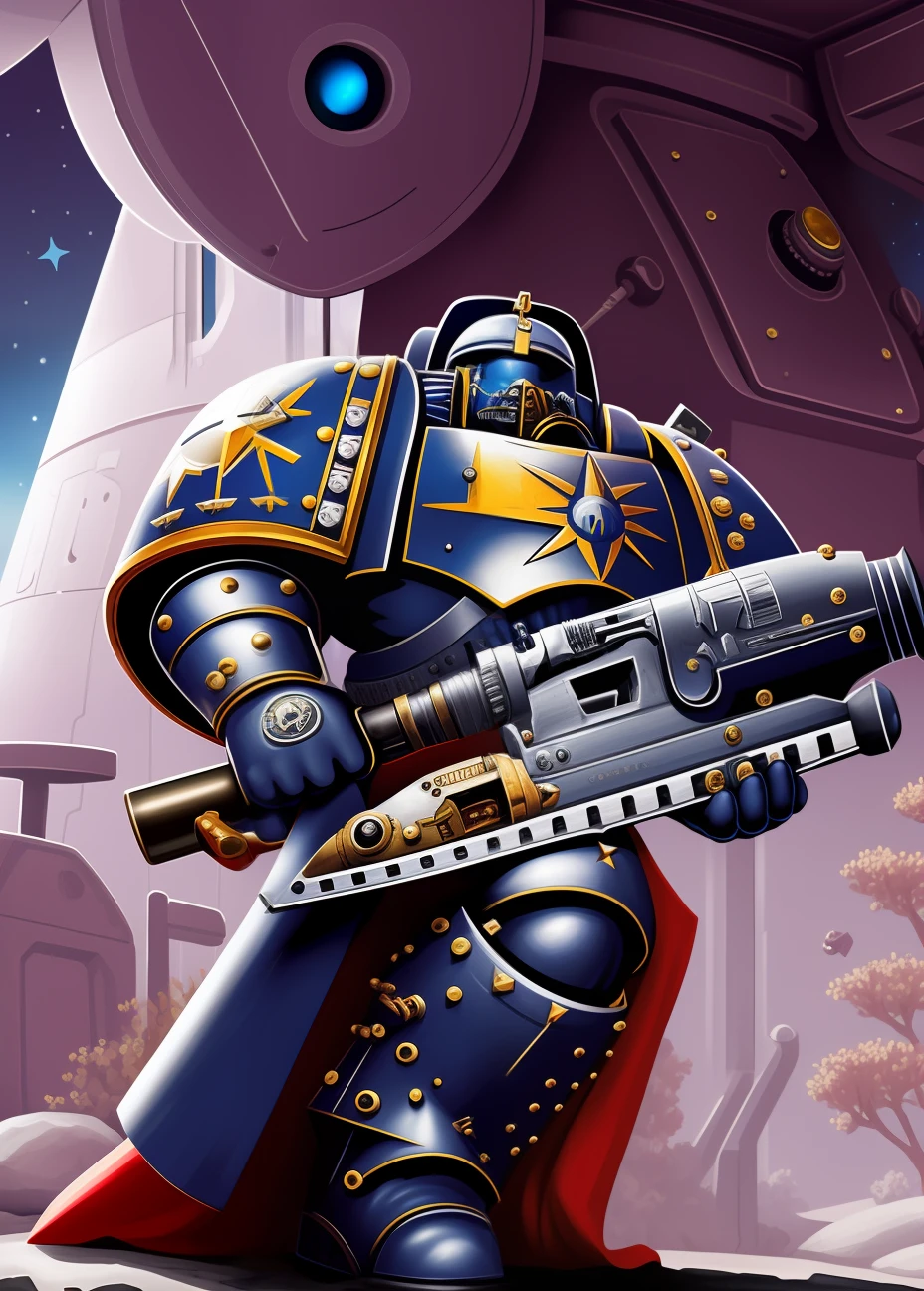 Warhammer space marine shark motif