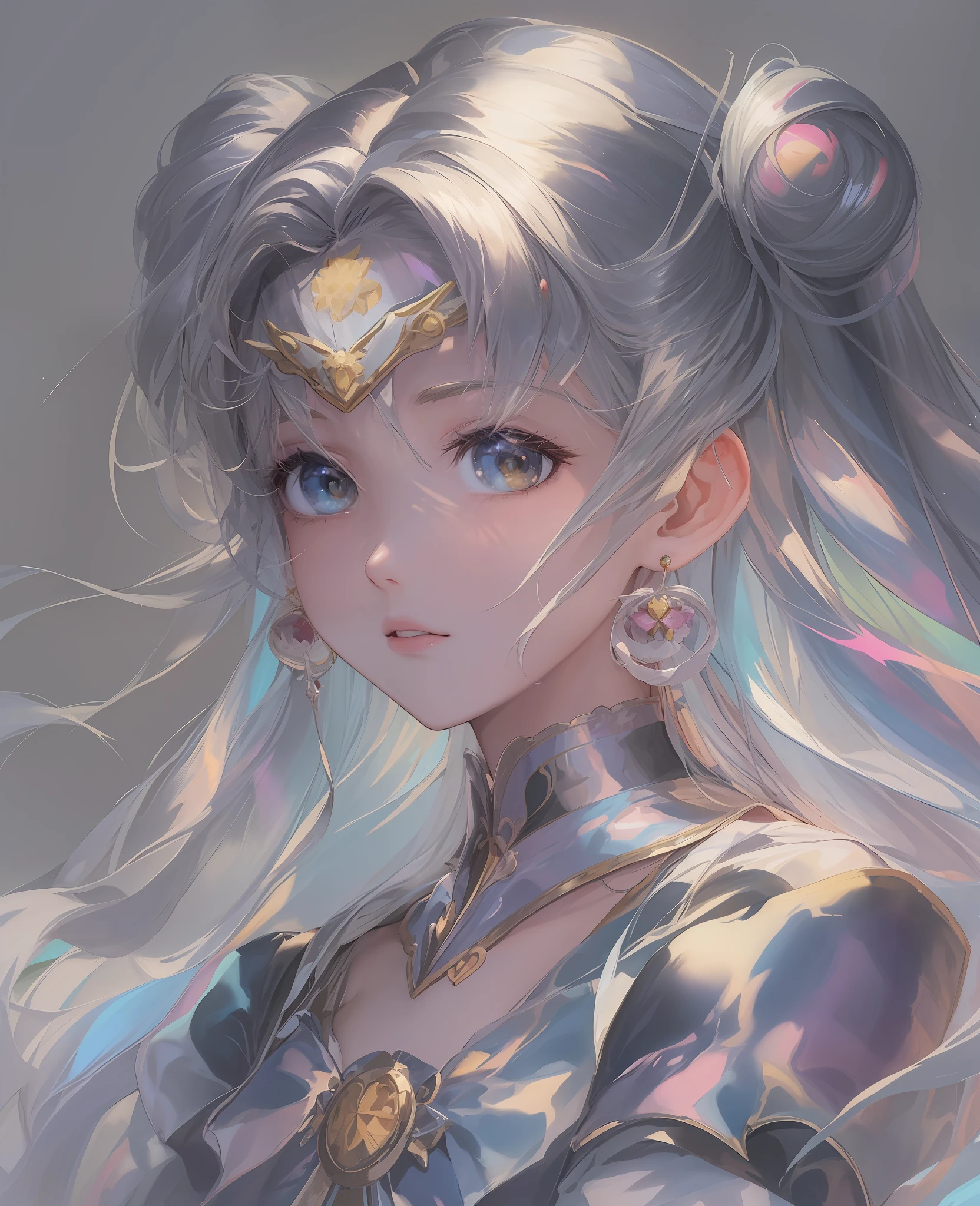 anime girl with long hair and a crown on her head, portrait knights of zodiac girl, detailed digital anime art, the sailor moon. beautiful, knights of zodiac girl, extremely detailed artgerm, artgerm on artstation pixiv, digital anime art, portrait anime space cadet girl, by Sailor Moon, detailed anime art, artgerm. anime illustration