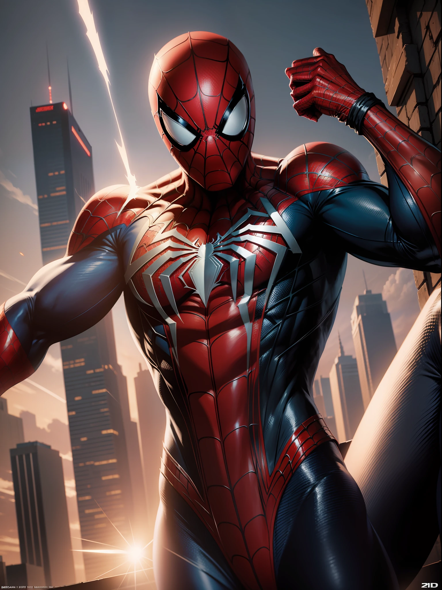 Spiderman comic art,8k ultra hd wallpaper realistic