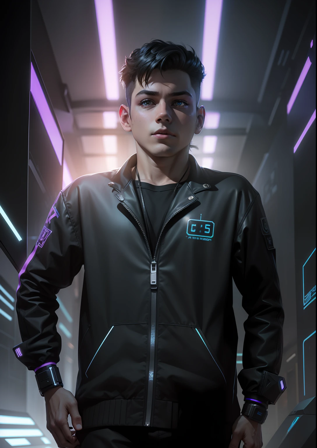 cyber punk.smart.boy .4k ultra